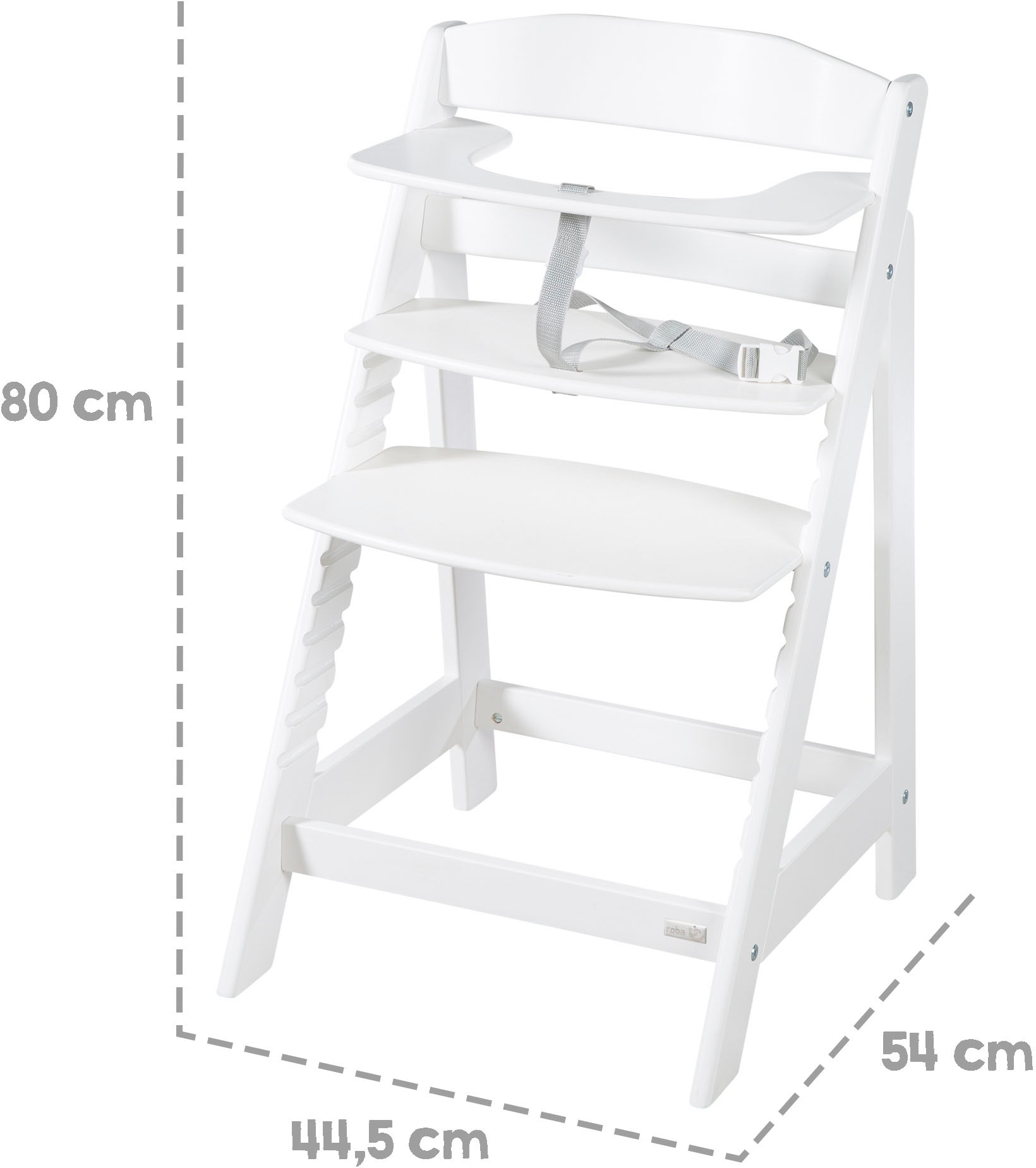 roba® Hochstuhl »Sit Up Flex, weiß«, aus Holz