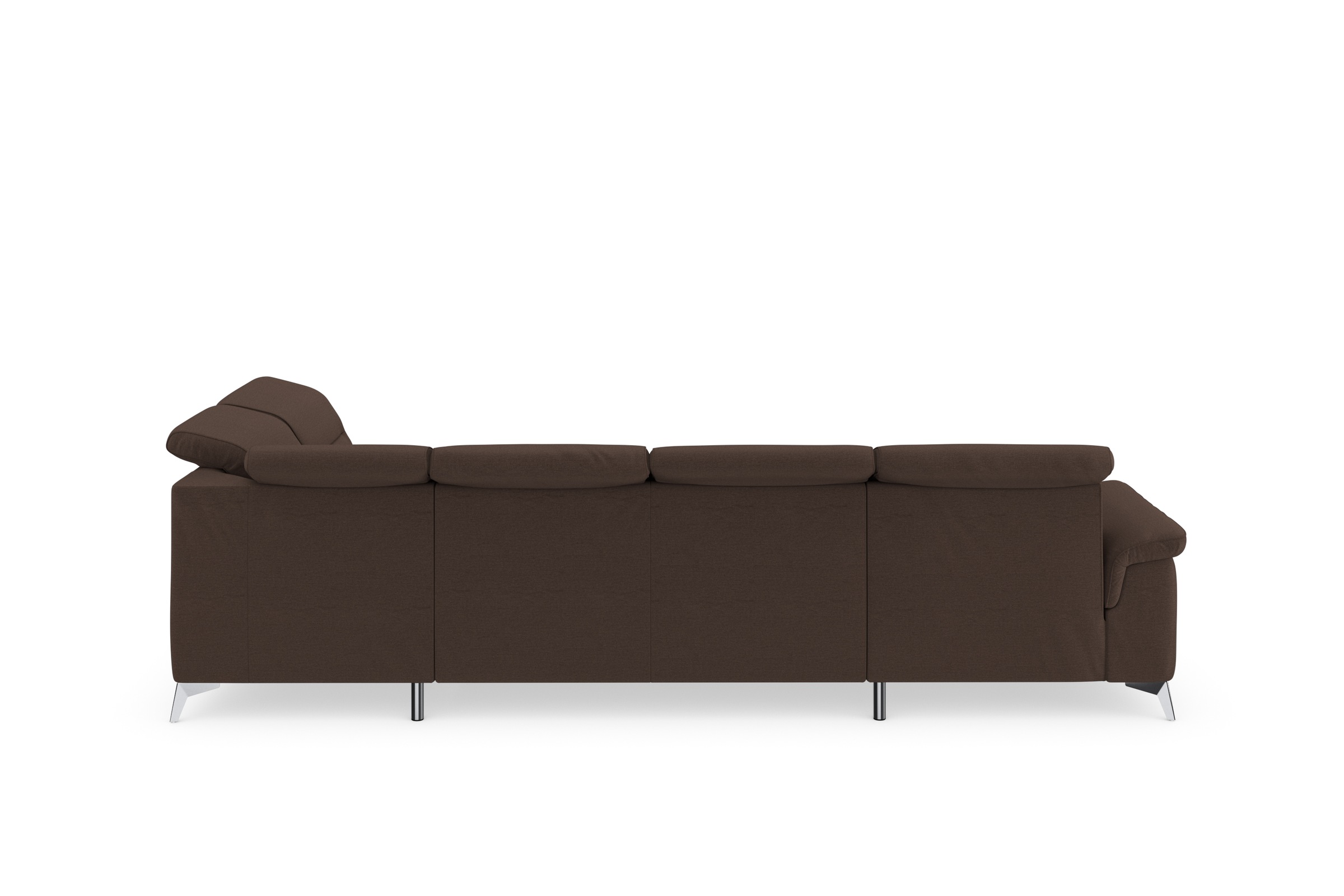 Wohnlandschaft SIT & MORE "Sinatra U-Form", braun (espresso), B:326cm H:85cm T:220cm, 98% Polyester, 2% Polyamid, Sofas, Wohnlandschaft, optional mit Kopfteilverstellung und Armteilfunktion etc. 6