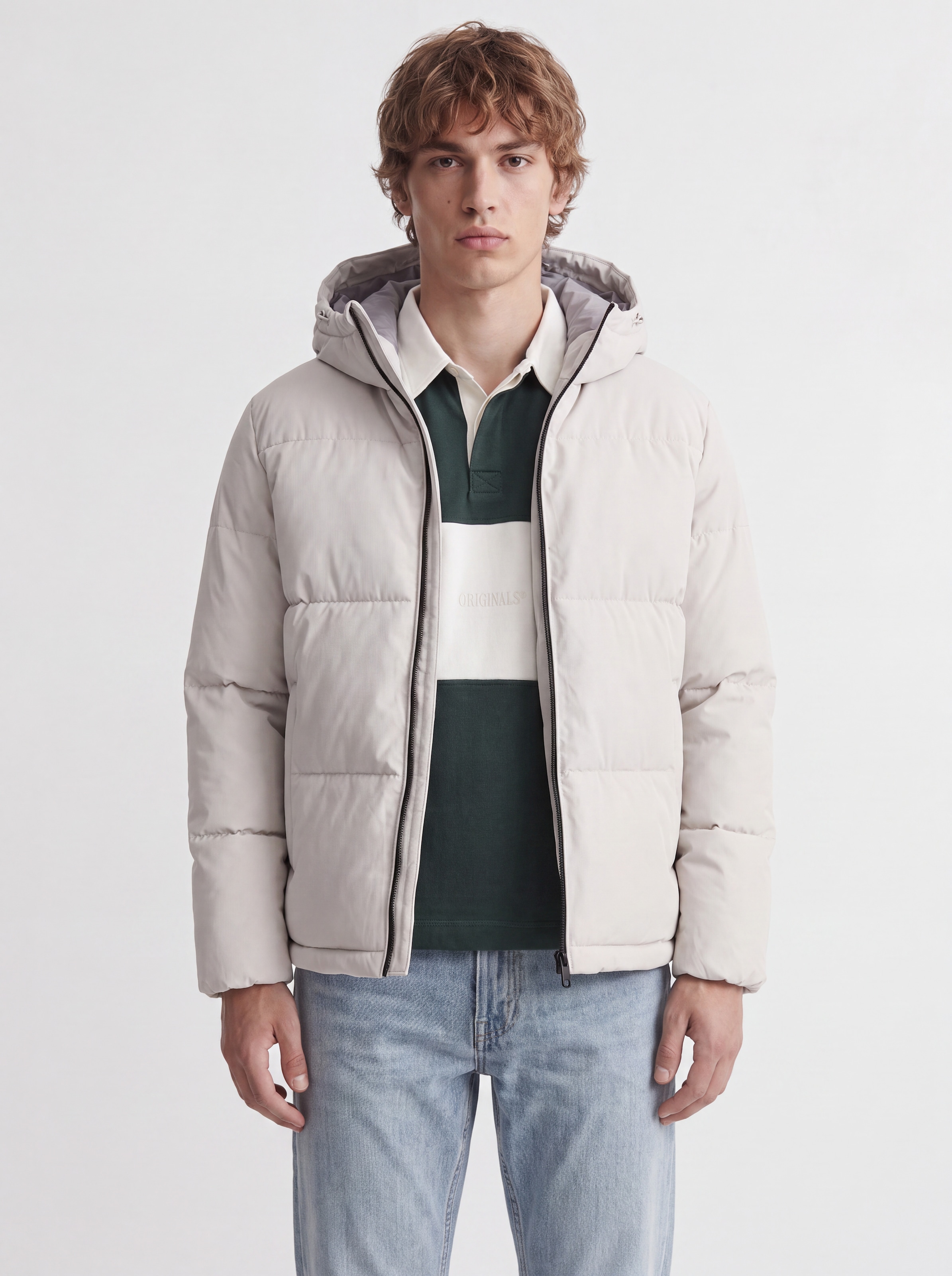 Jack & Jones Steppjacke "Jjgalaxy Puffer Jacket" Kunstfaser, Regular Fit