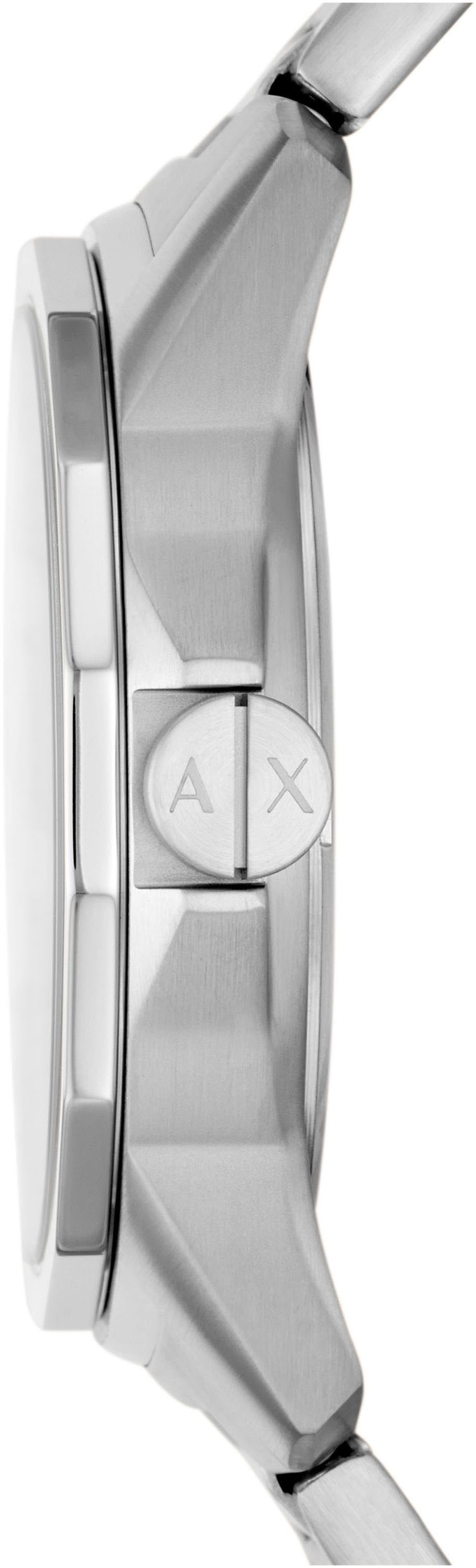 ARMANI EXCHANGE Quarzuhr, Armbanduhr, Herrenuhr, Edelstahlarmband, analog, Tag, Wochentag