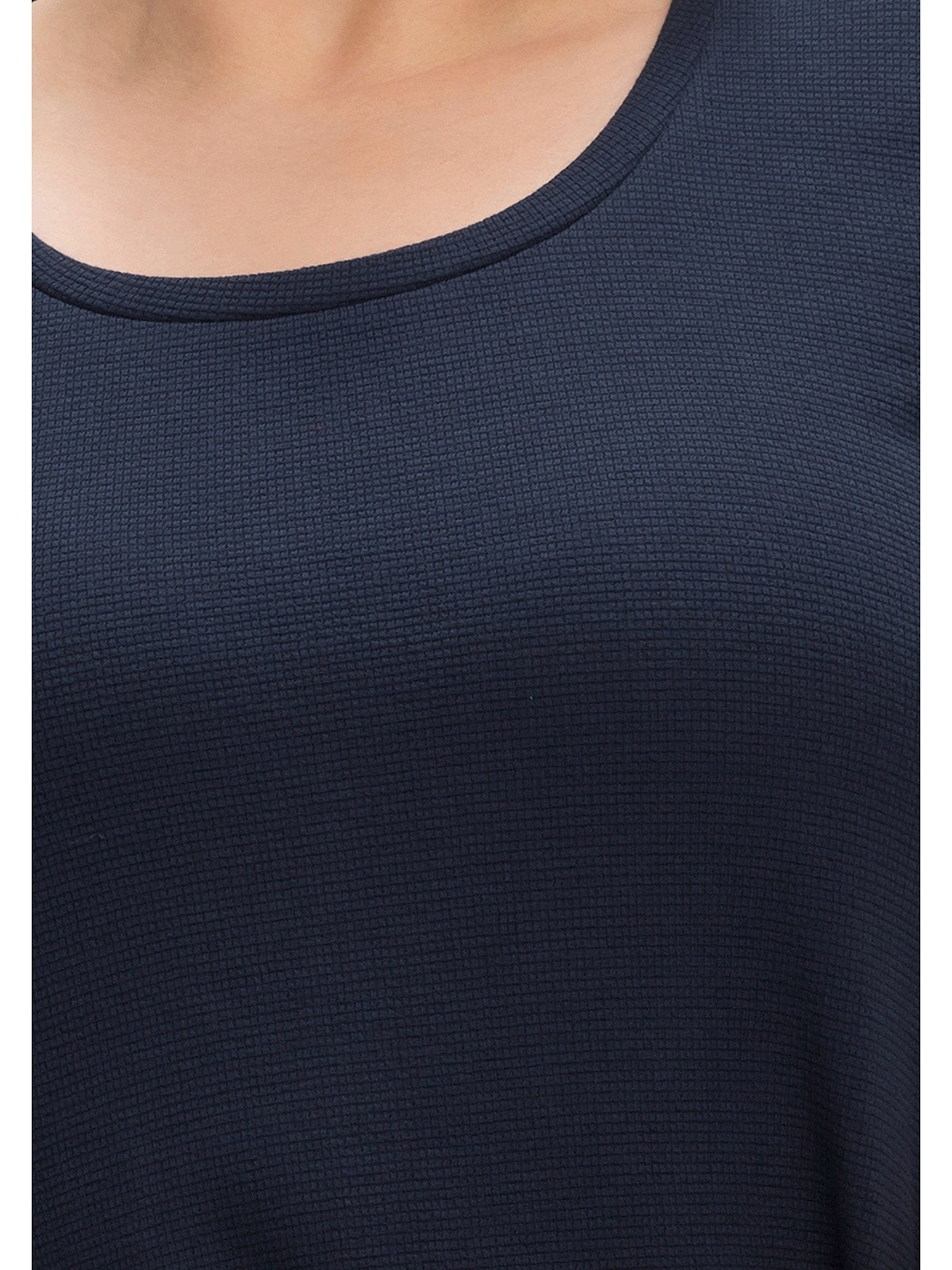 Black Friday Sheego 3/4-Arm-Shirt »Große Größen«, mit Tunnelzug am Saum,  strukturierte Ware | BAUR