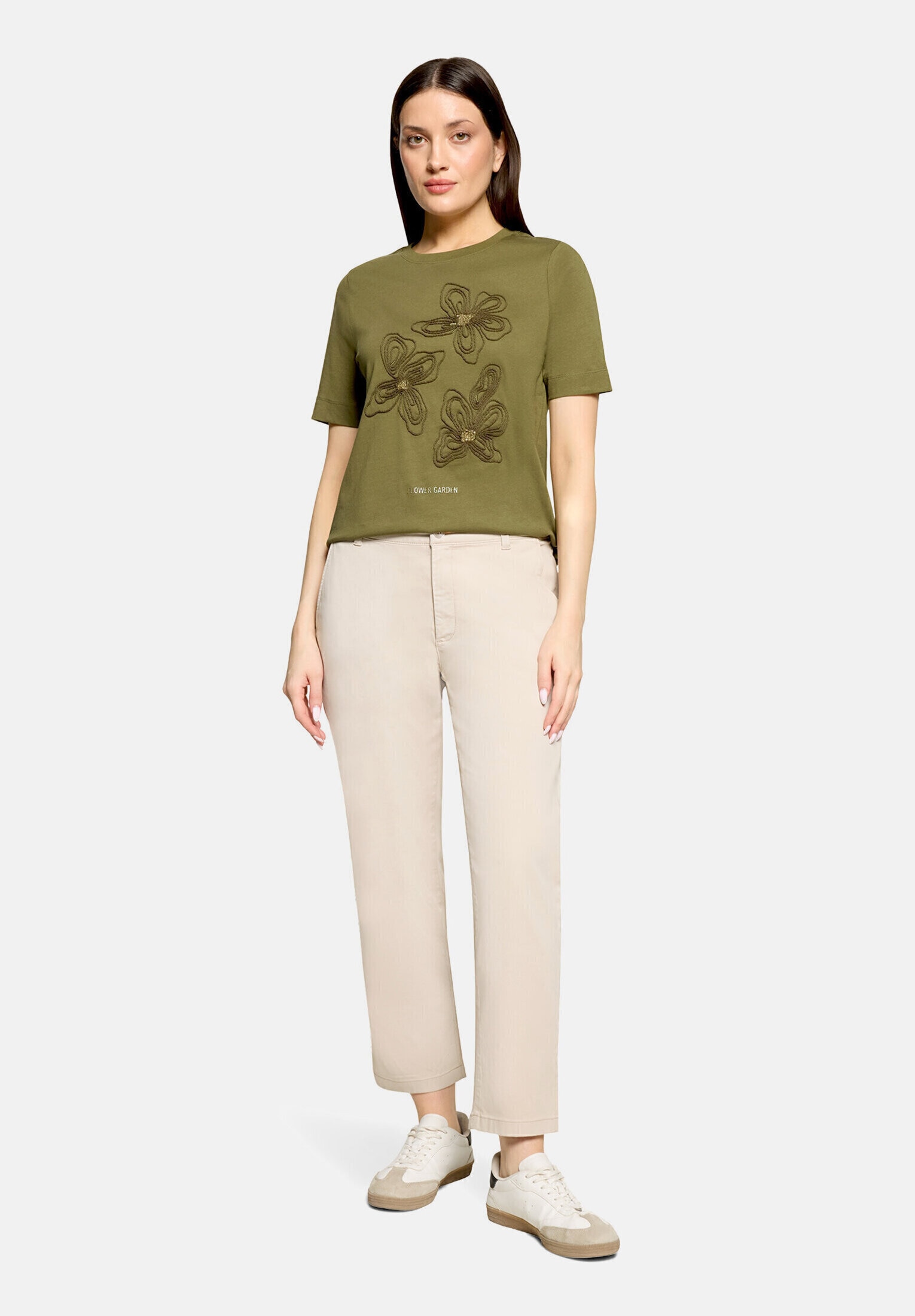 Cartoon Kurzarmshirt "Damen mit Rundhalsausschnitt" 1