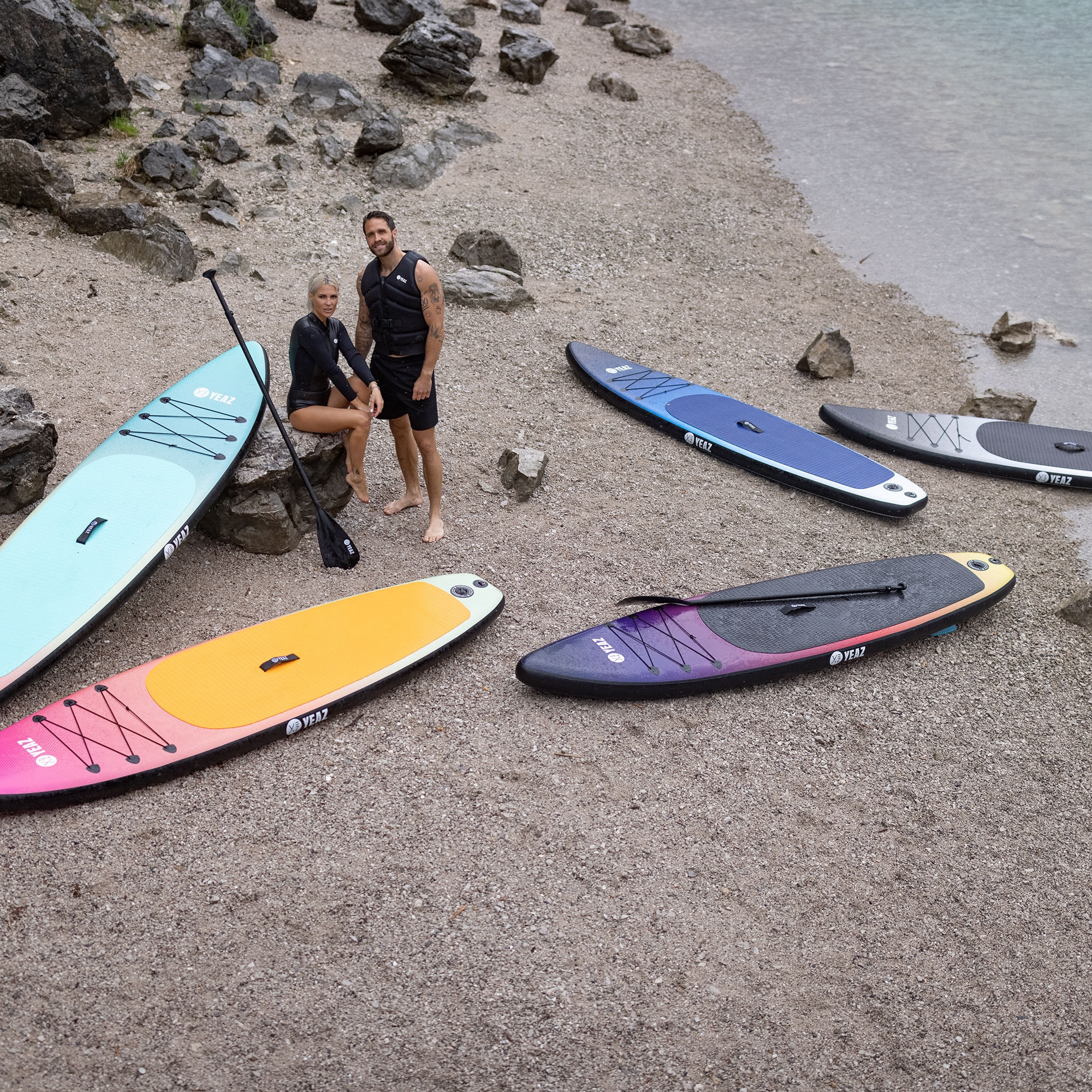 YEAZ Inflatable SUP-Board »SUP Board SUNSET BEACH - EXOTRACE -«