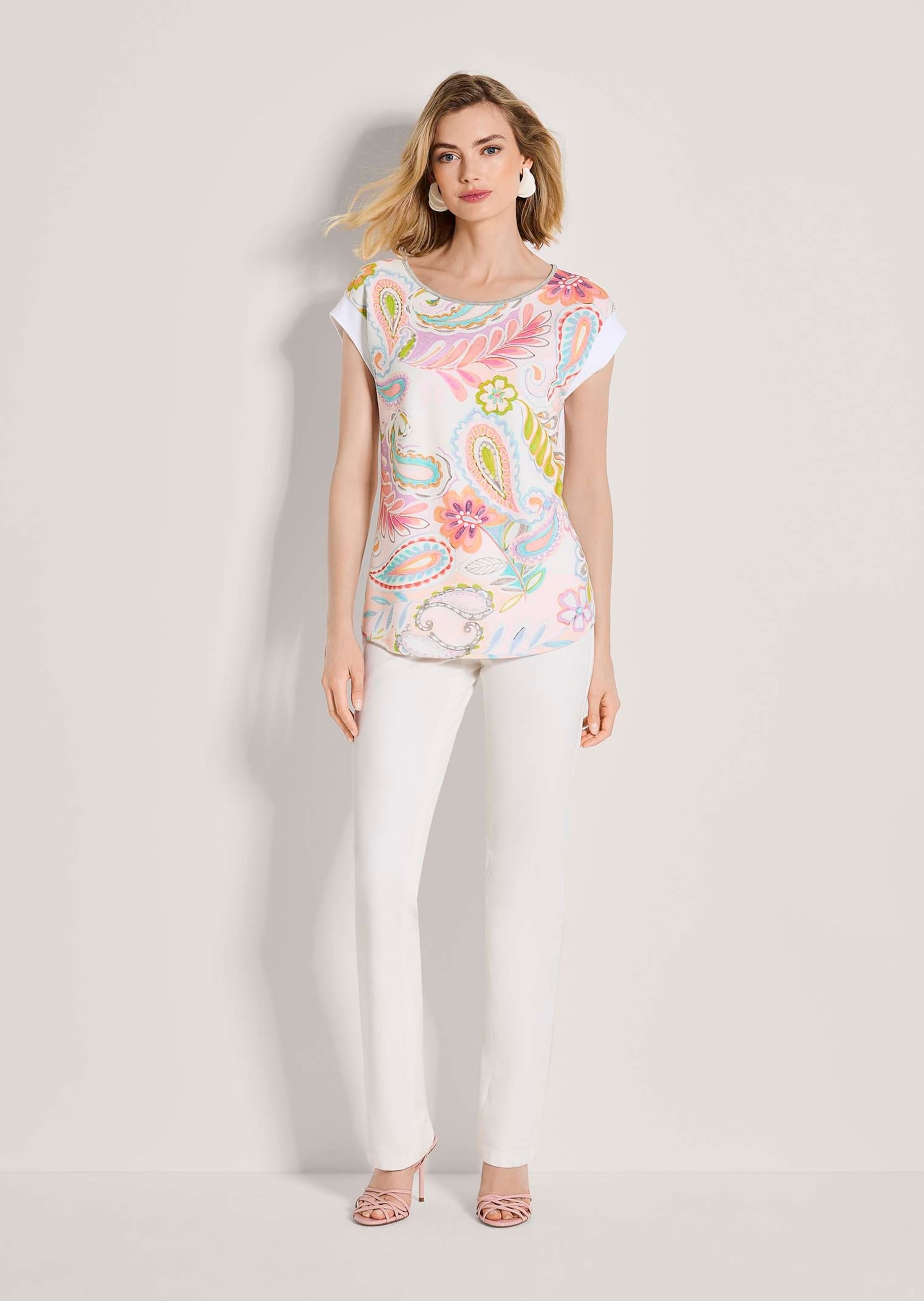 MADELEINE Print-Shirt "Blusenshirt Paisley-Print Shirt mit Stretch, Rundhal günstig online kaufen