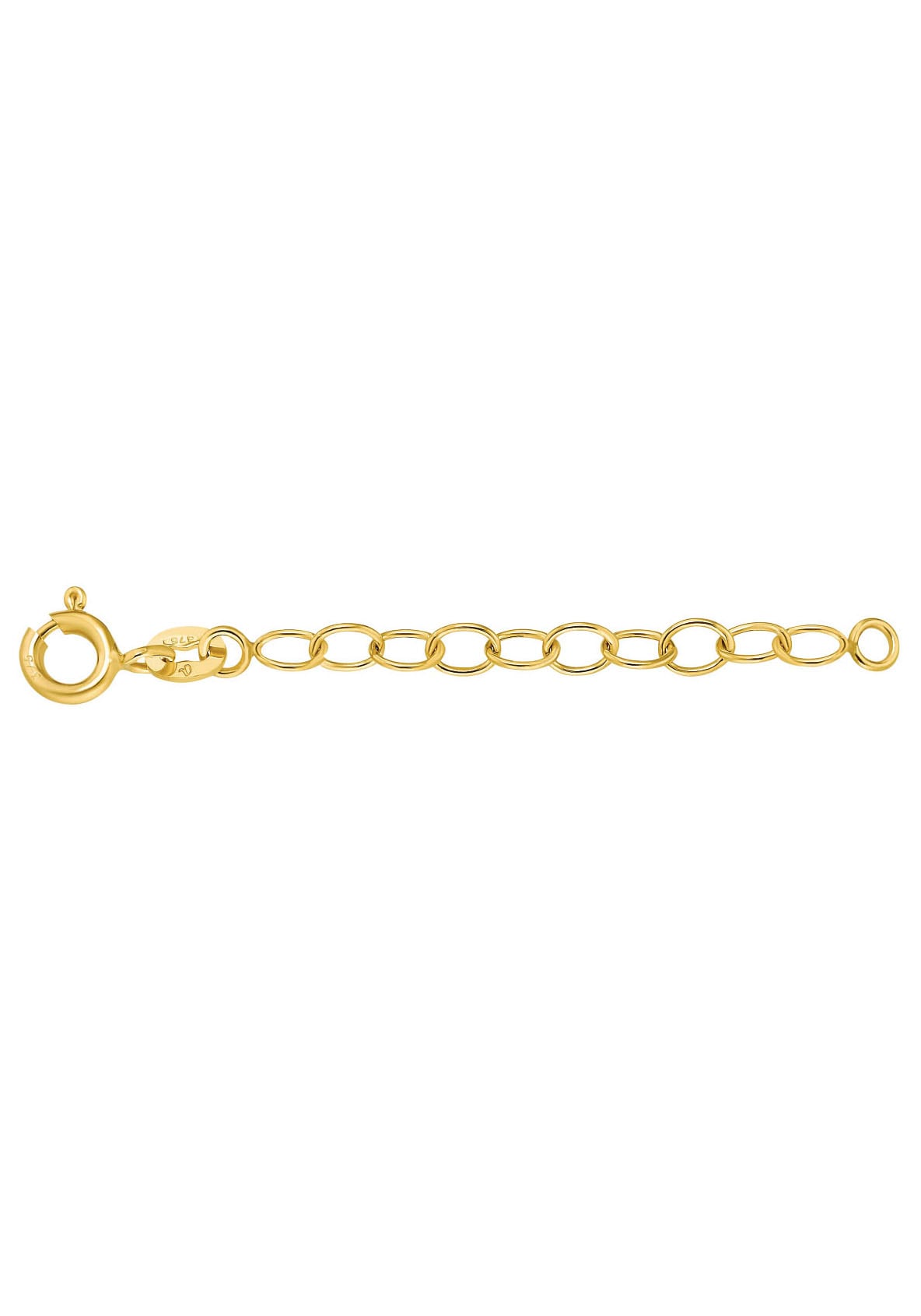 AMOR Damen Kettenverlängerung "Classics", gold, Silber, B:3mm L:5cm, Schmuck-Wechselteile
