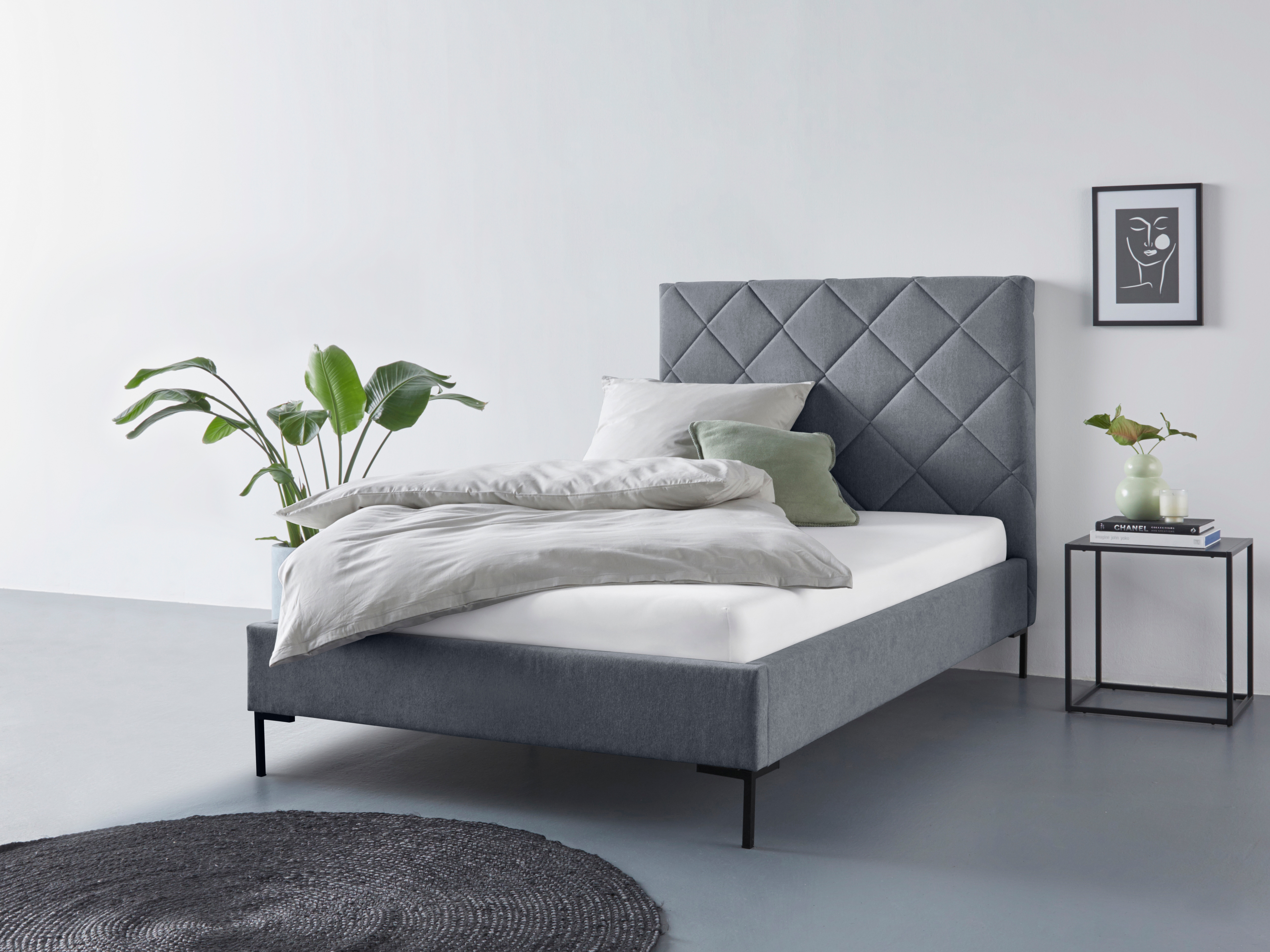 Home affaire "Charlott" Modernes Polsterbett mit oder ohne Lattenrost