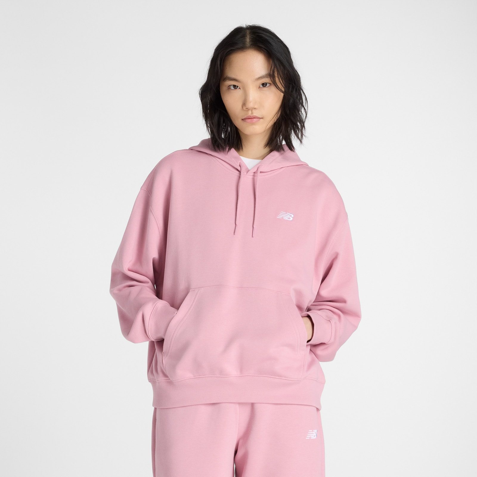 New Balance Kapuzensweatshirt "Sport Essentials French Terry Hoodie", aus Baumwolle und Polyester, erhältlich in den Größen XS bis XXL
