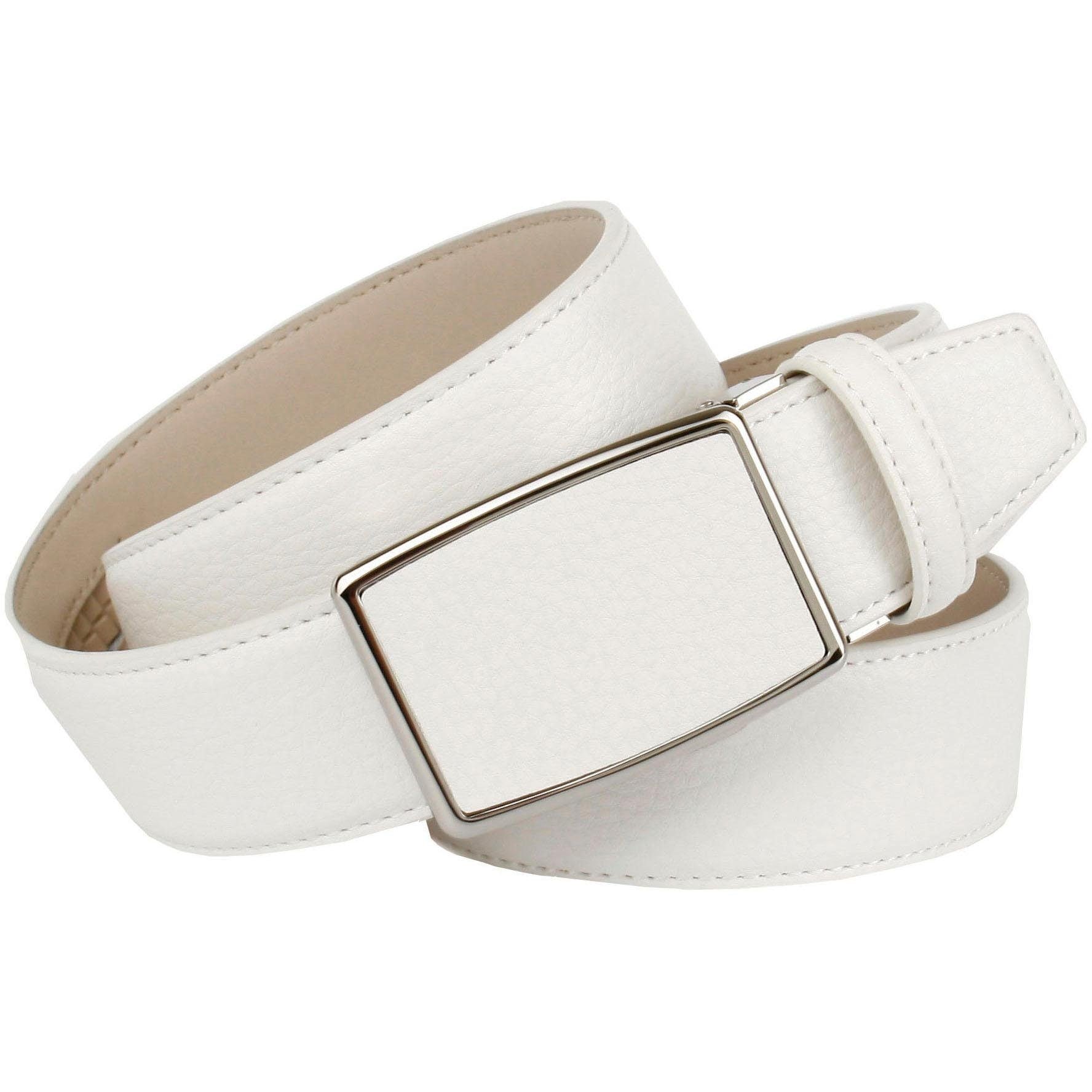 Anthoni Crown Ledergürtel, in weiß für Jeans bestellen | BAUR