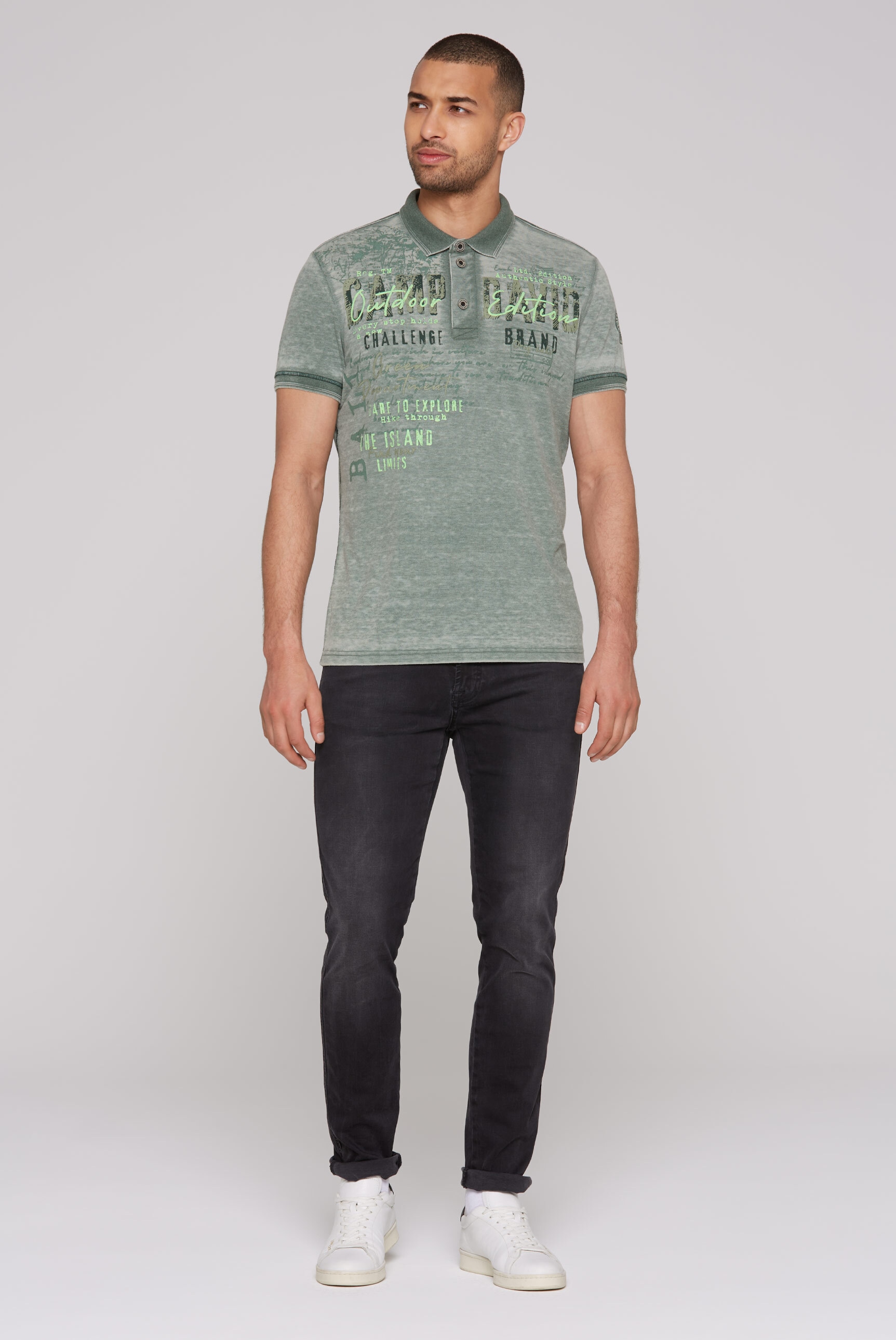 CAMP DAVID Poloshirt, aus Baumwolle