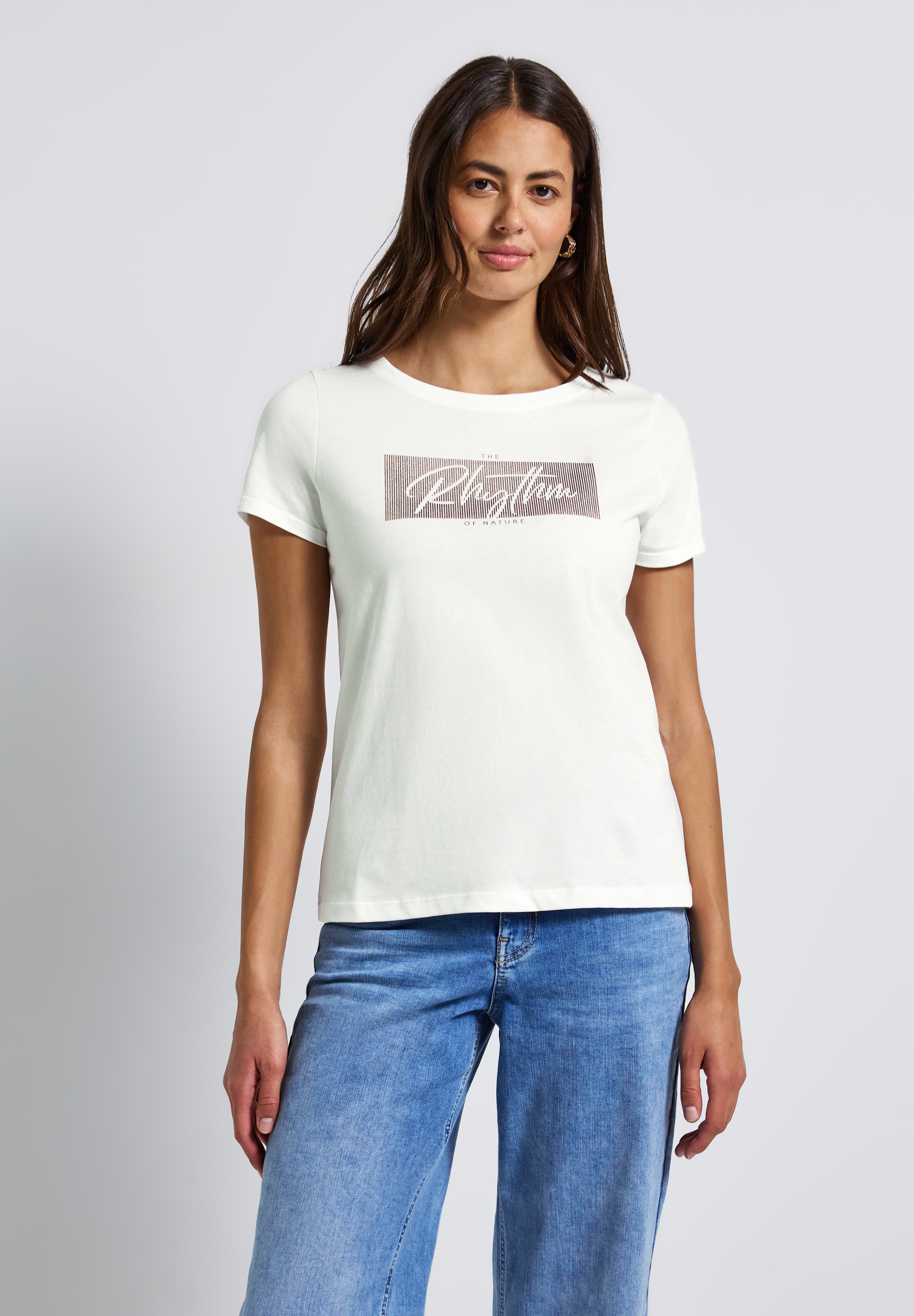 STREET ONE T-Shirt aus reiner Baumwolle