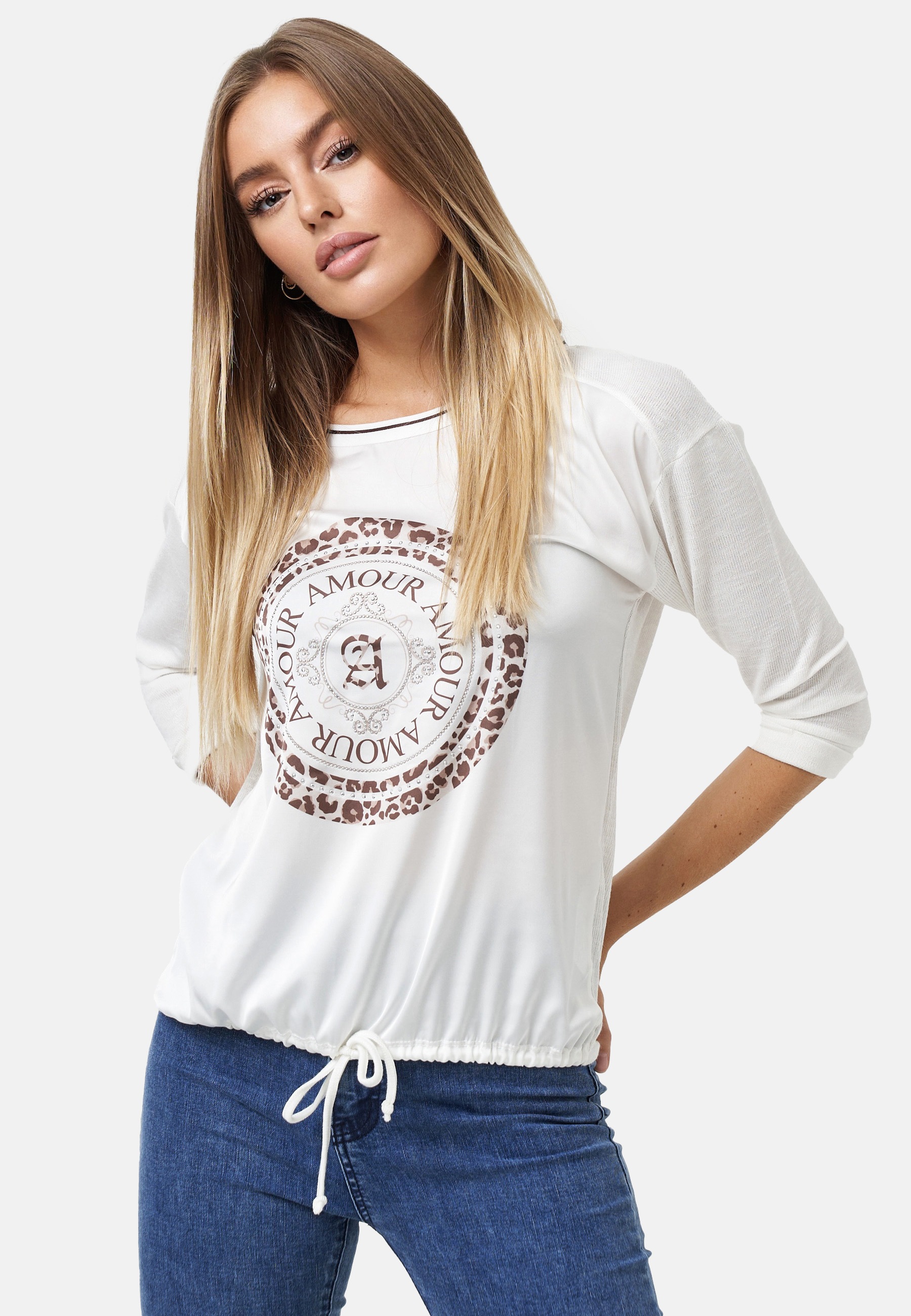 Decay Ballonshirt, mit trendigem Frontprint