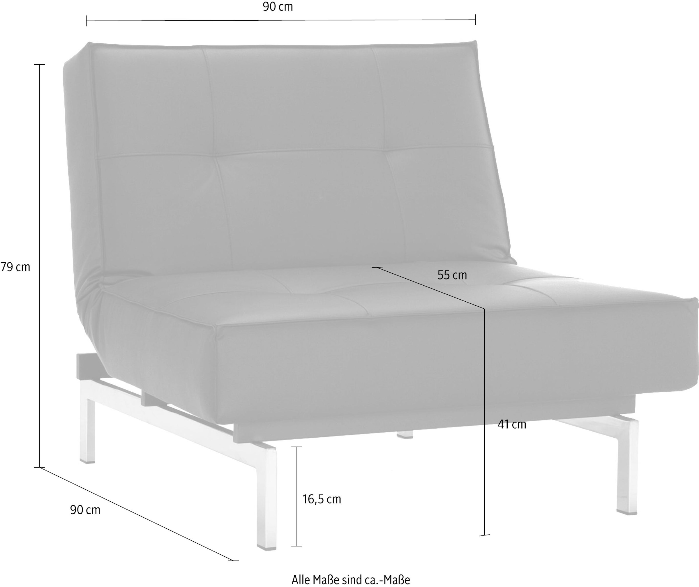 INNOVATION LIVING ™ Sessel »Splitback«, mit chromglänzenden Beinen, in  skandinavischen Design | BAUR