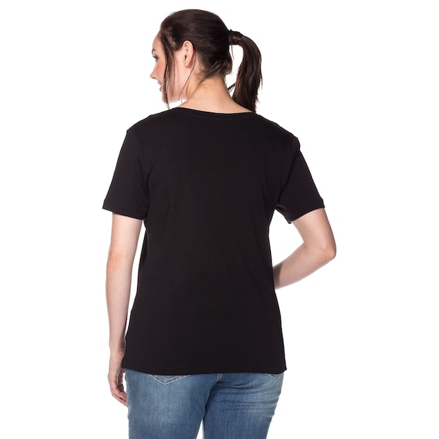 Sheego T-Shirt »Große Größen«, aus fein gerippter Qualität für bestellen |  BAUR