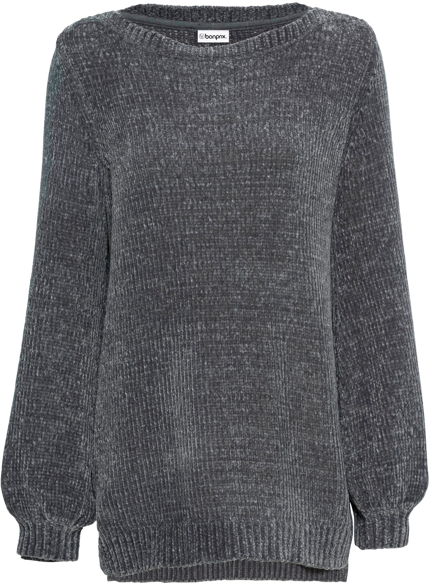 bonprix Longpullover »Chenille-Longpullover« aus Chenille, mit breitem U-Boot-Ausschnitt, für kühle Tage