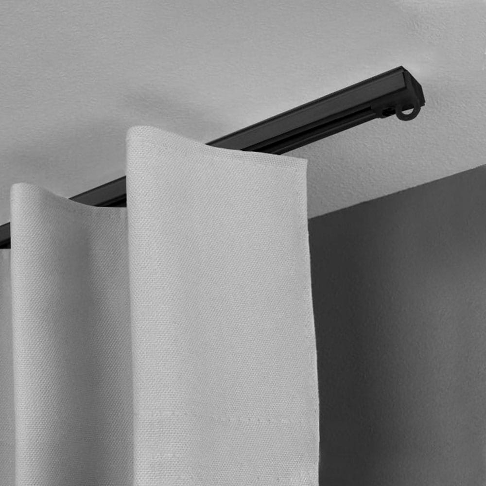 SN DECO GROUP Gardinenschiene "Objektschiene SL" 1 läufig-läufig Fixmaß in versch. Längen und Farben, Aluminium, Innenlauf, Vorhangschiene