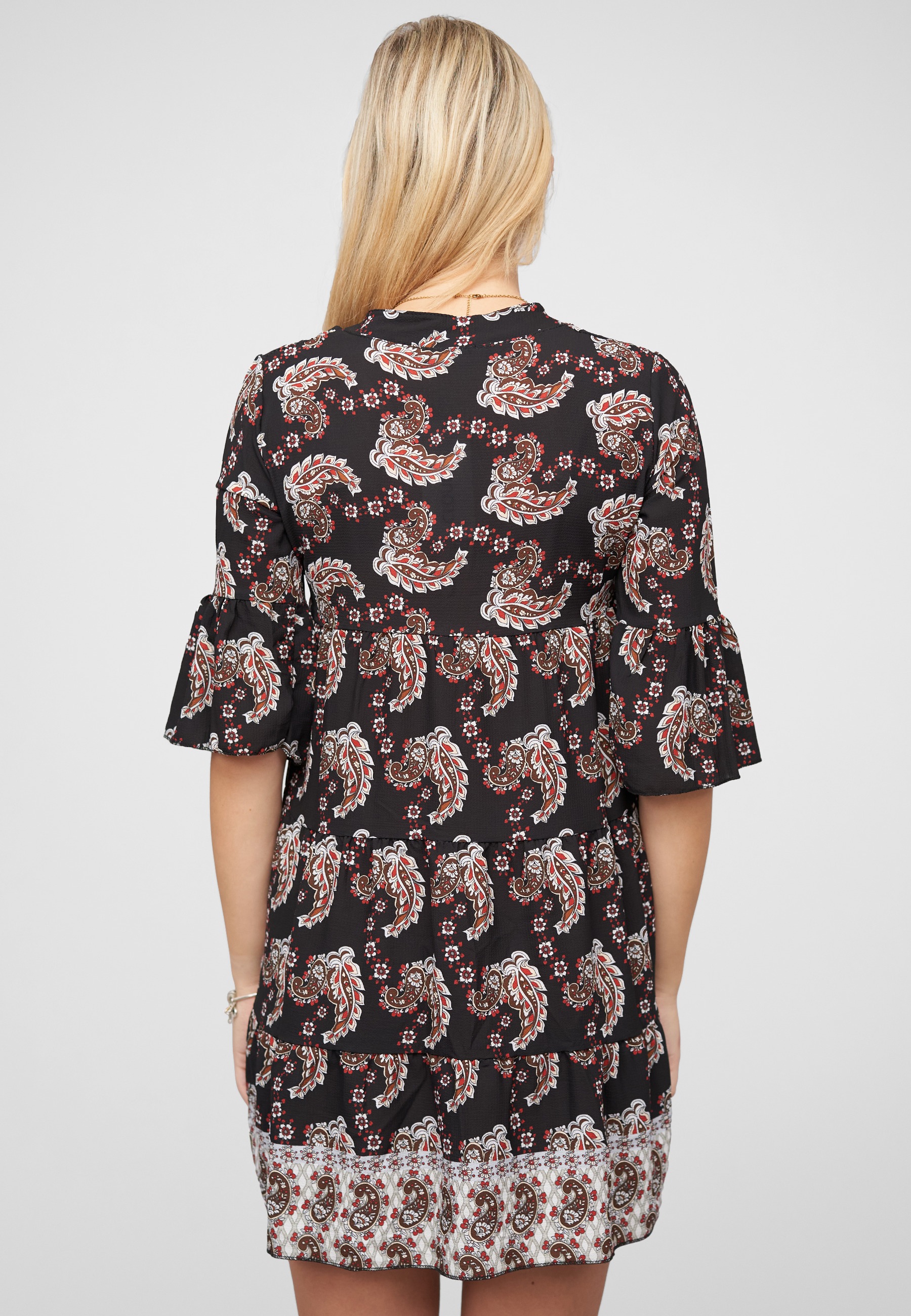 CLOUD 5IVE Shirtkleid »CLOUD 5IVE Paisley Kleid mit V-Neck und All Over Print« 1 Stk. tlg.