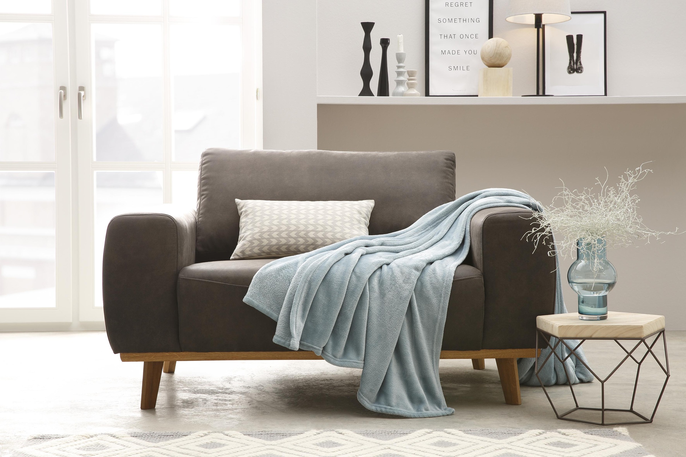 my home Wohndecke "Jil" aus super weichem Kuschelfleece, Kuscheldecke, Prem günstig online kaufen