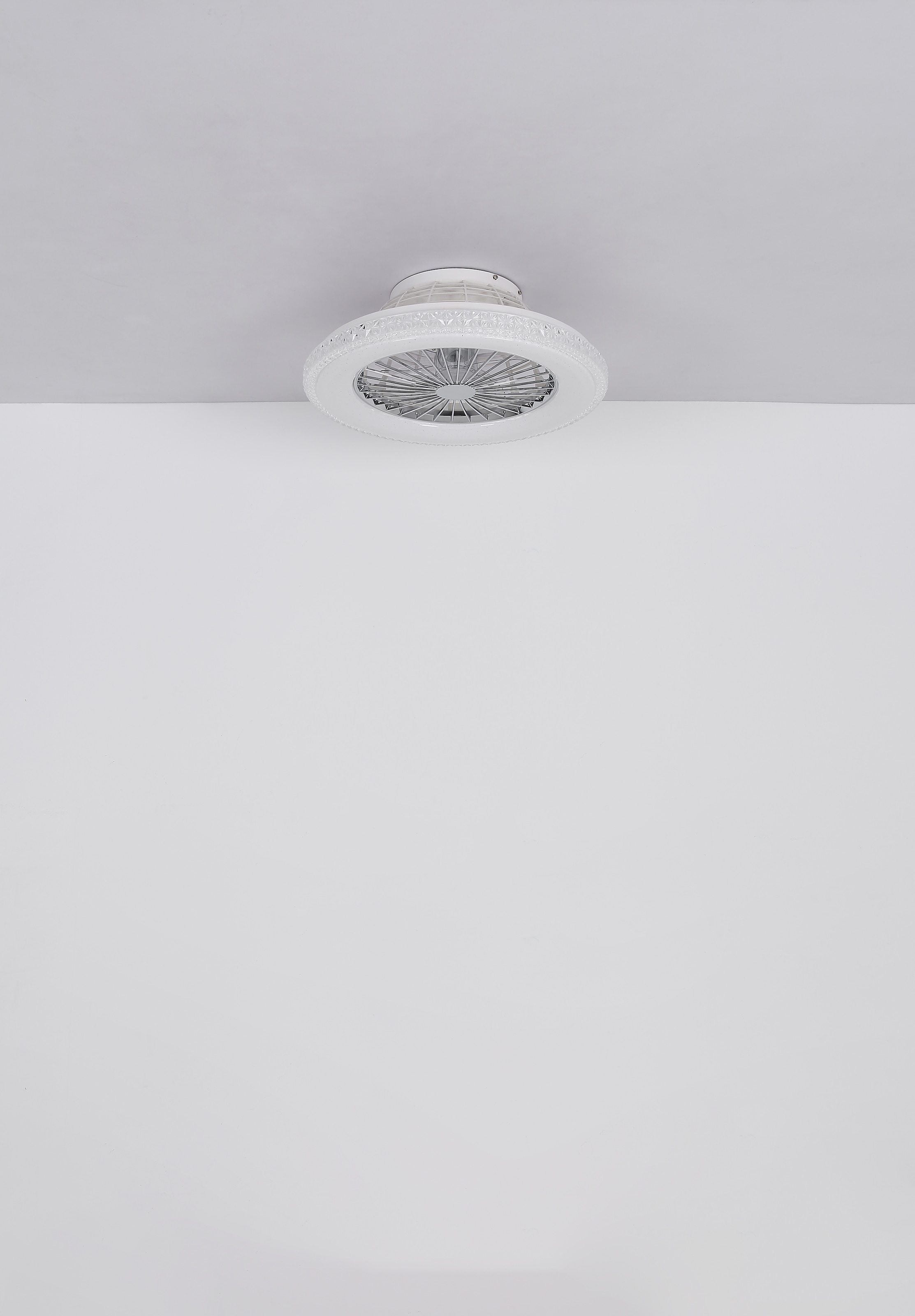 GLOBO LIGHTING Deckenleuchte »CORUSSO«, Leuchtmittel LED-Modul | LED fest integriert, Ventilator /Schlafzimmer / Wohnbereich /Arbeitszimmer / verchromt rund