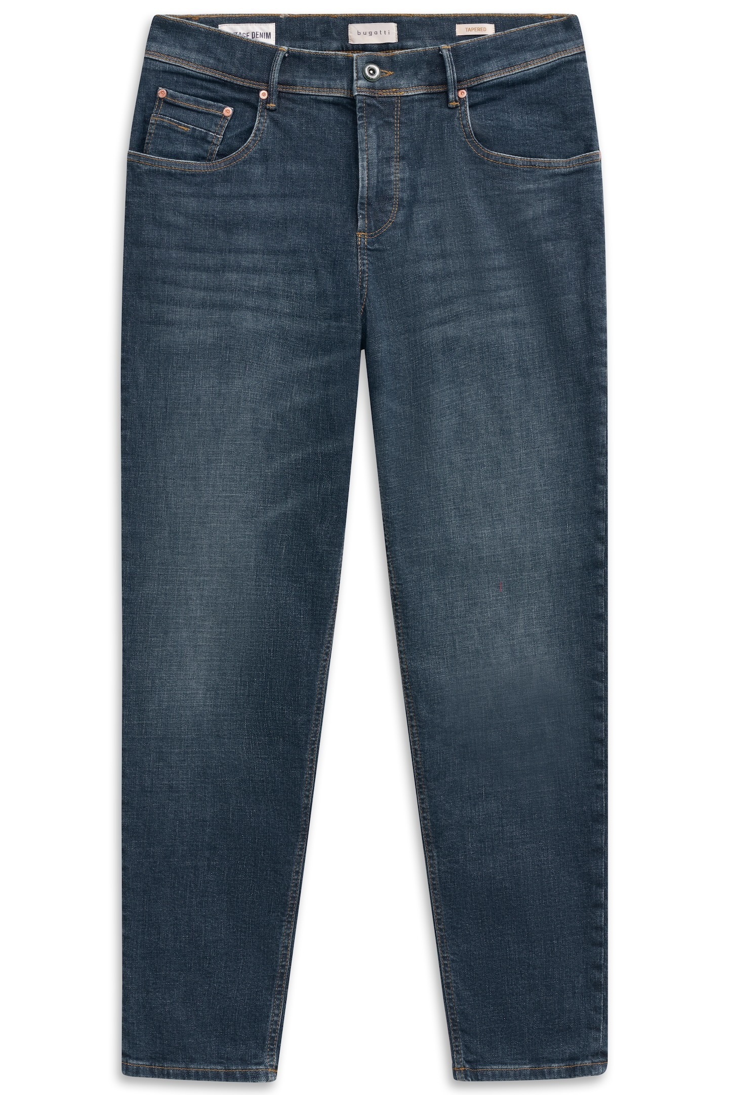 Thumbnail - bugatti 5-Pocket-Jeans "Tapered Fit" aus Stretch Handcrafted Denim