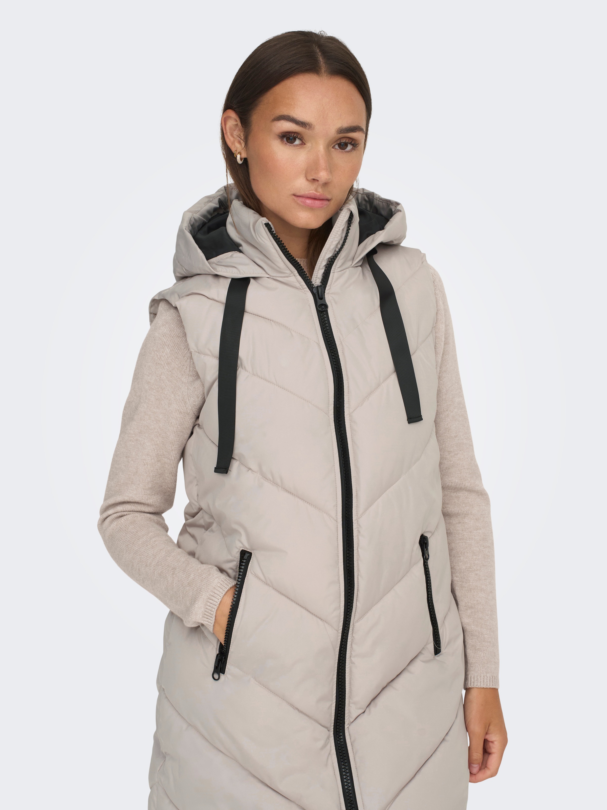 JDY Steppweste "JDYSKYLAR LIFE HOOD WAISTCOAT OTW NOOS" günstig online kaufen