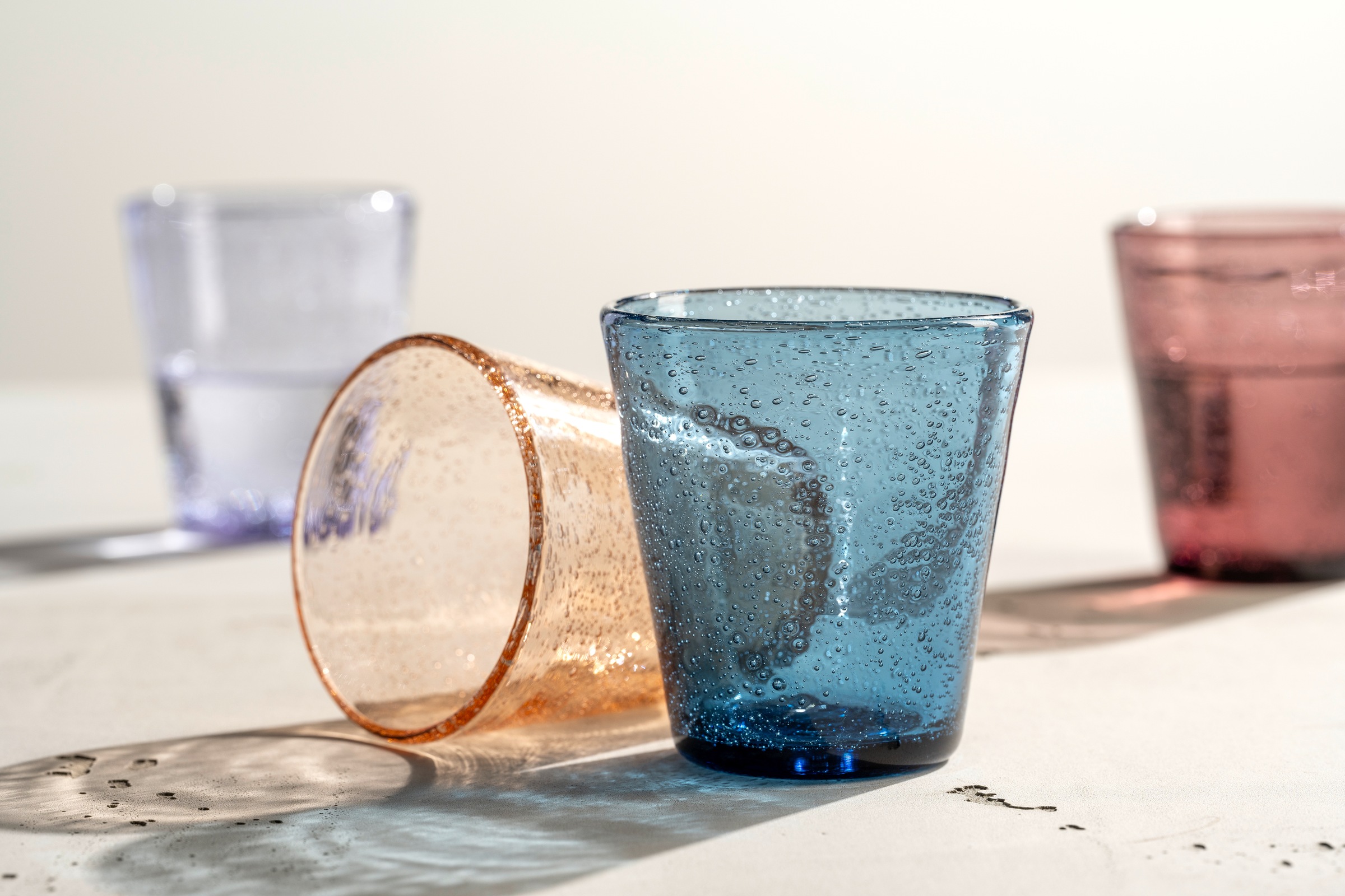 LEONARDO Gläser-Set »Trinkglas BURANO, 330 ml, 4er-Set«, (Set, 4 tlg.), aus mundgeblasenem Schaumglas