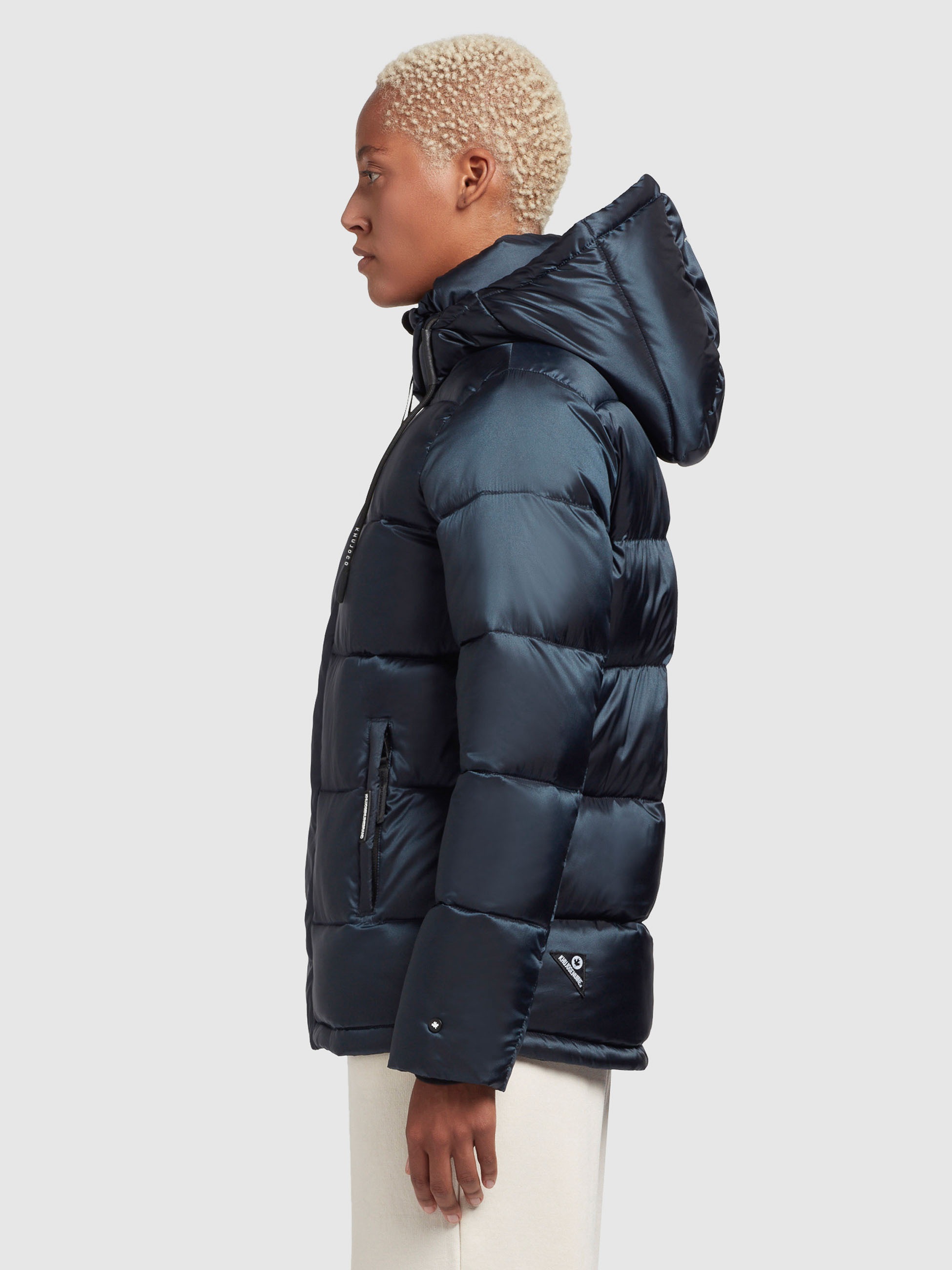 khujo Steppjacke »EVONA SATIN«, (1 St.), mit Kapuze