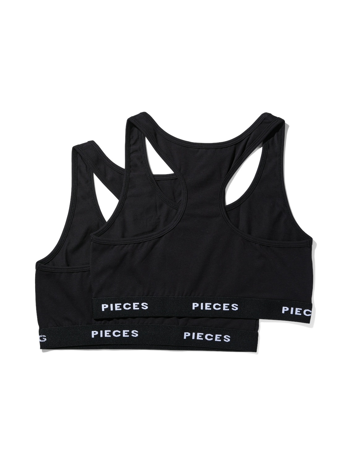 pieces Bustier "PCLOGO LADY TOP 2 PACK NOOS BC" Packung, 2 Stk. günstig online kaufen