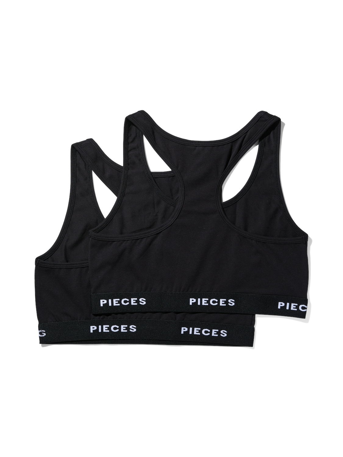 pieces Bustier "PCLOGO LADY TOP 2 PACK NOOS BC" günstig online kaufen