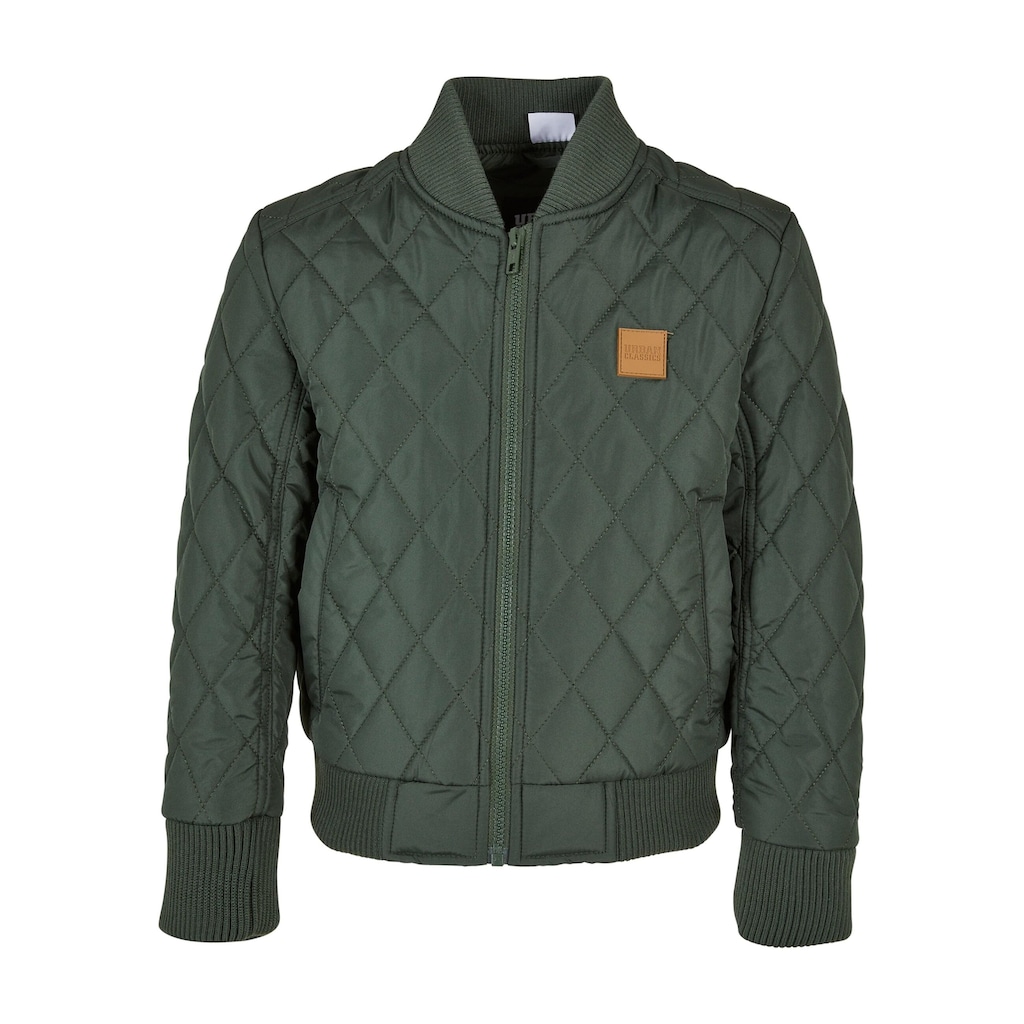 URBAN CLASSICS Allwetterjacke »Urban Classics Herren Boys Diamond Quilt Nylon Jacket«, (1 St.), ohne Kapuze