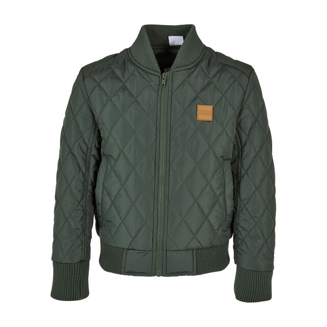 URBAN CLASSICS Outdoorjacke »Herren Boys Diamond Quilt Nylon Jacket«, (1 St.),  ohne Kapuze für kaufen | BAUR