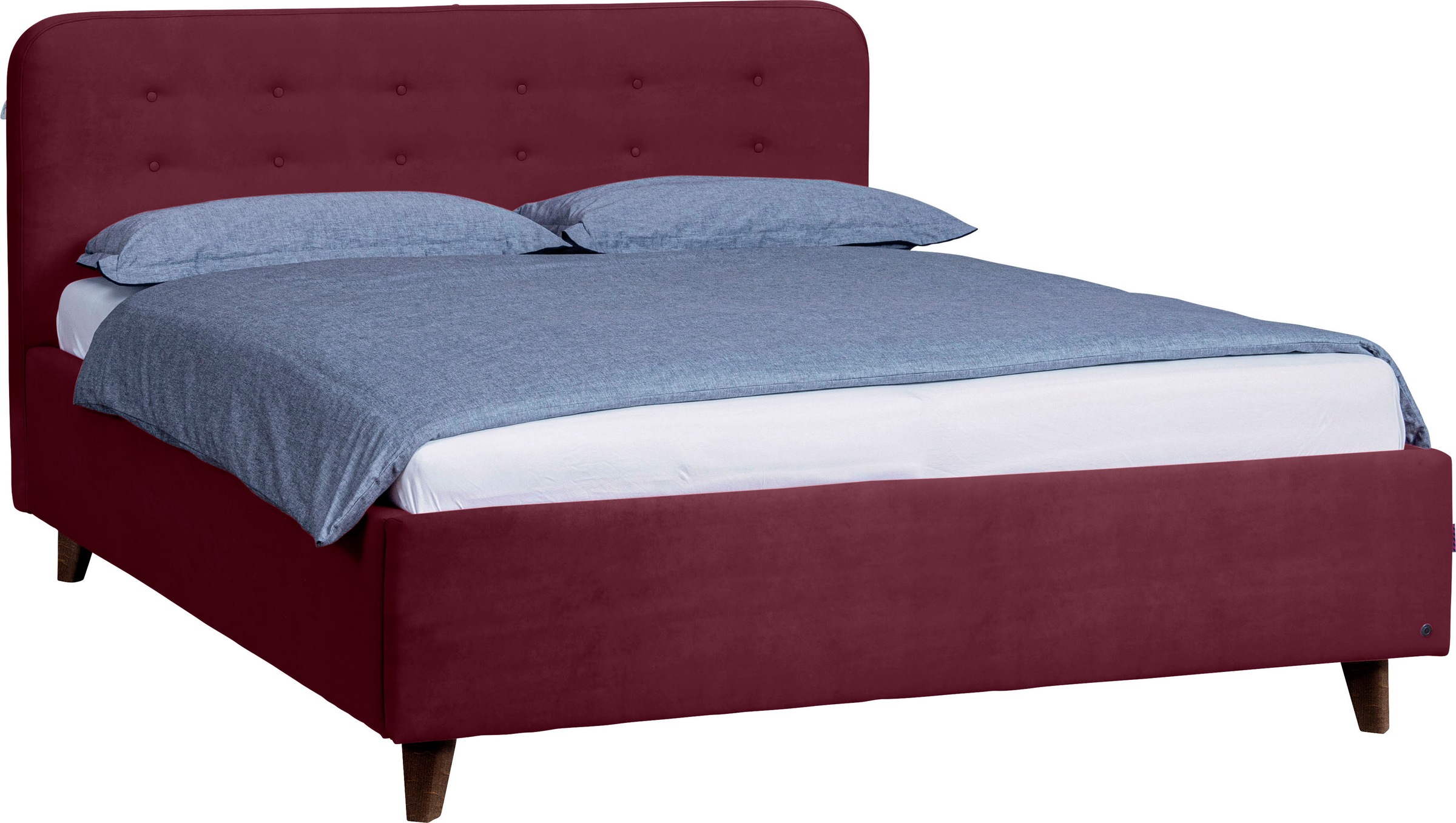 TOM TAILOR Polsterbett »NORDIC BED«, mit Knopfheftung im Kopfteil, Füße wengefarben kaufen