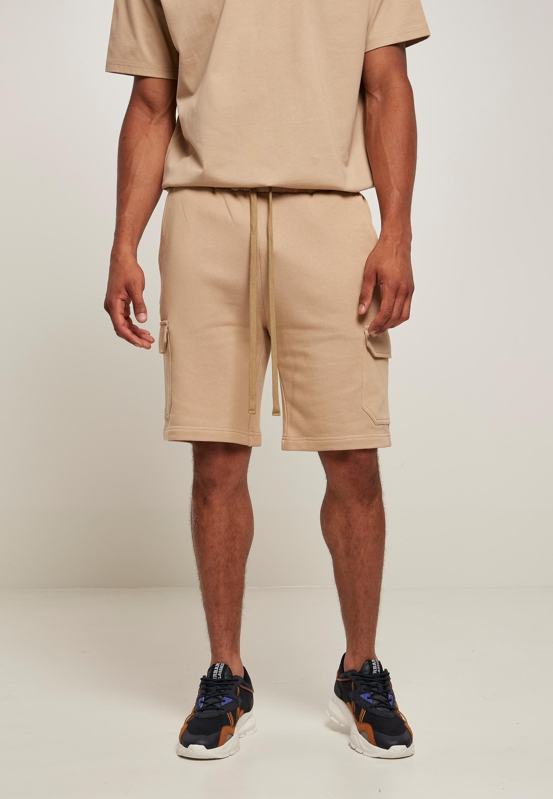 URBAN CLASSICS Sweatshorts »Urban Classics Herren Organic Cargo Sweatshorts«, (1 tlg.)