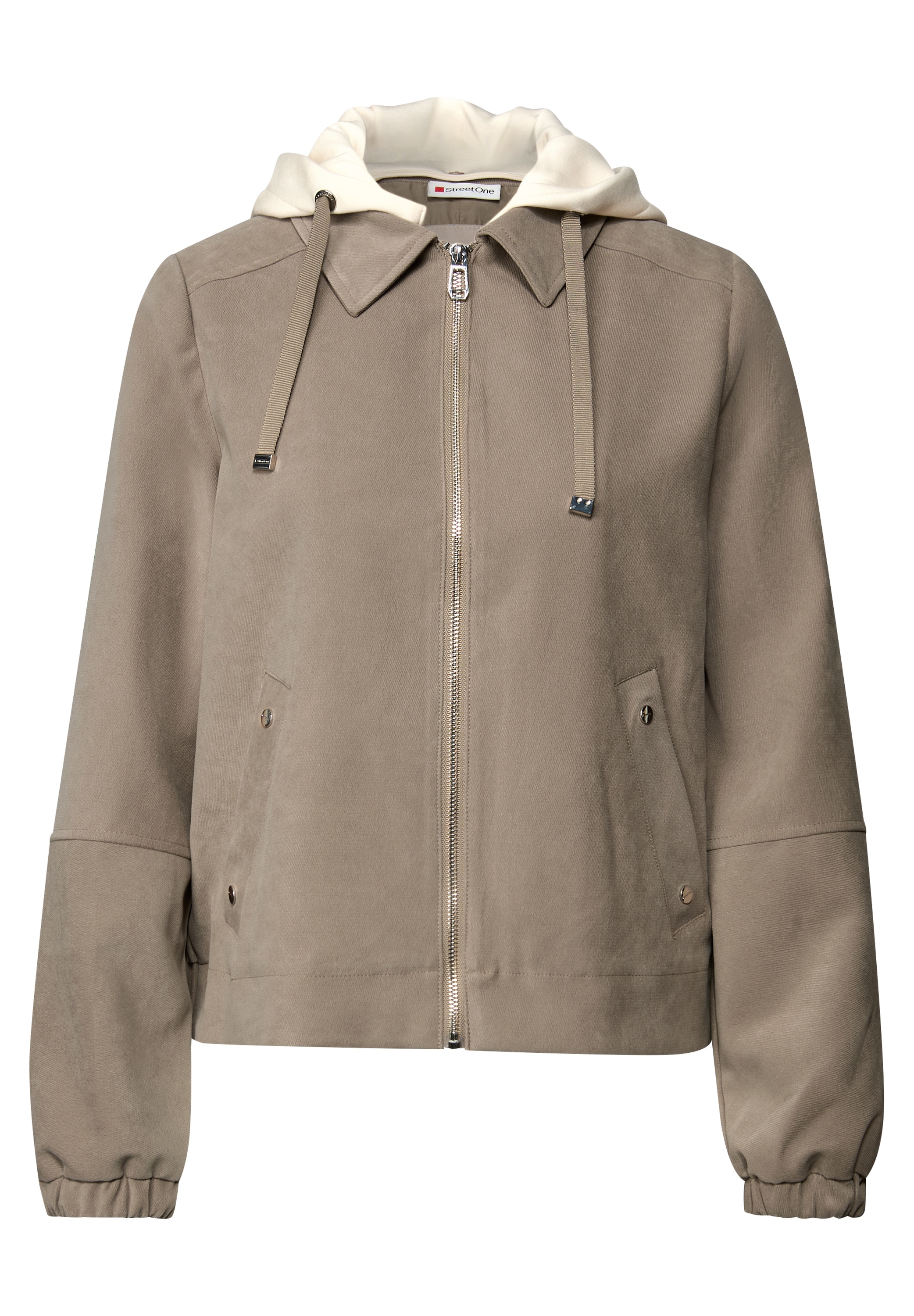 STREET ONE Kurzjacke, mit Kapuze, in Cord-Optik