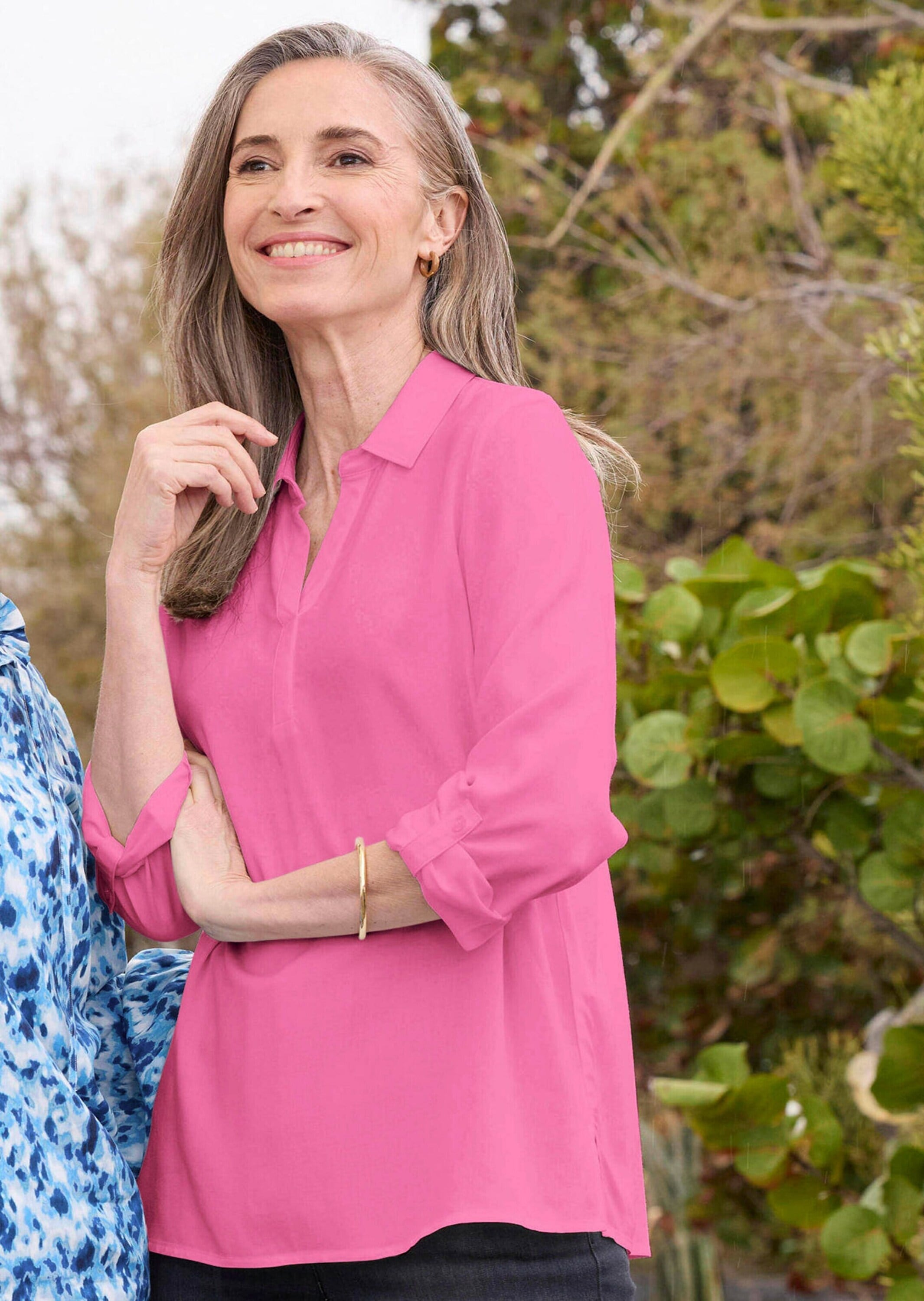 GOLDNER Klassische Bluse »Schlupfbluse aus reiner Viskose«