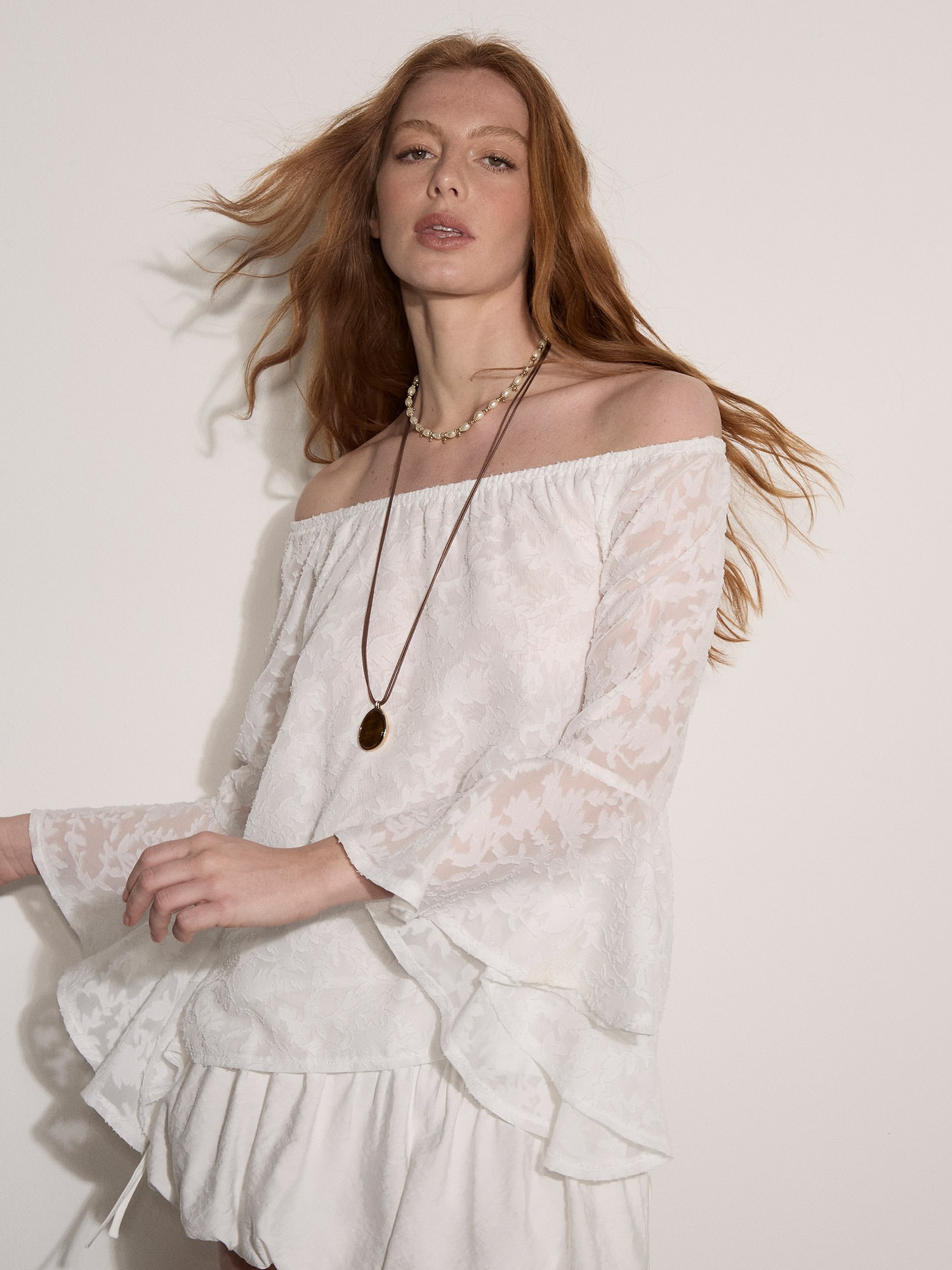 Apricot Chiffonbluse »Bluse« mit verdecktem Verschluss