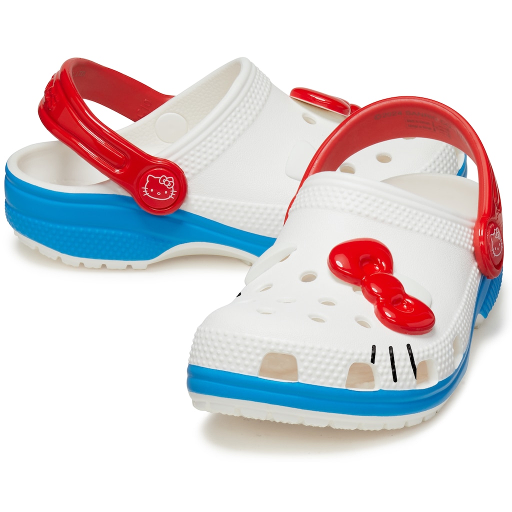 Crocs Clog »Hello Kitty«, Sommerschuh, Schlappen, Hausschuh, Badeschuh mit Fersenriemen