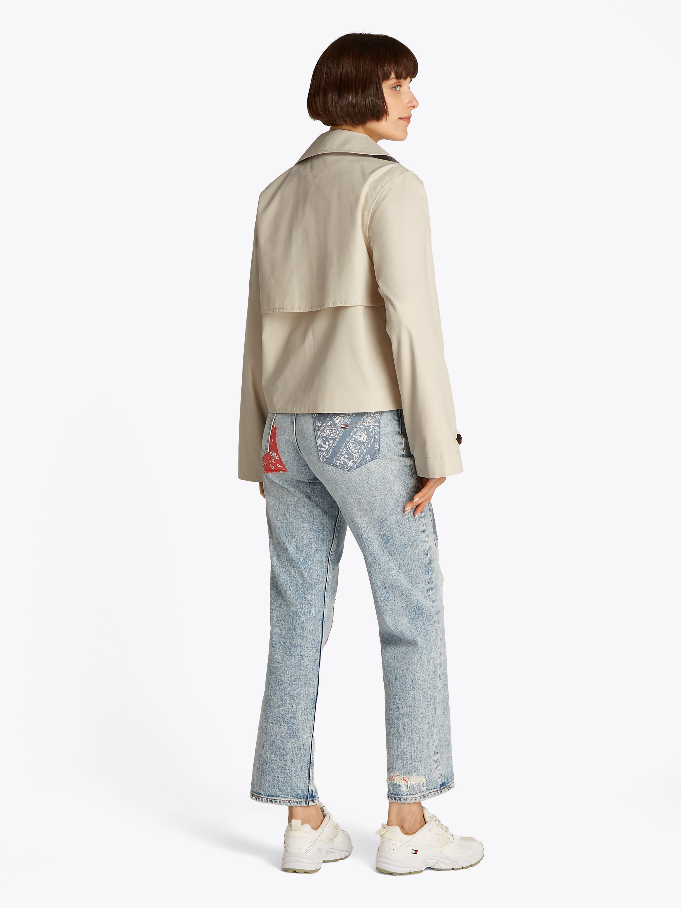 Tommy Jeans Kurzjacke »TJW SHORT TRENCH JACKET«, mit kurzem Schnitt, mit Eingrifftaschen
