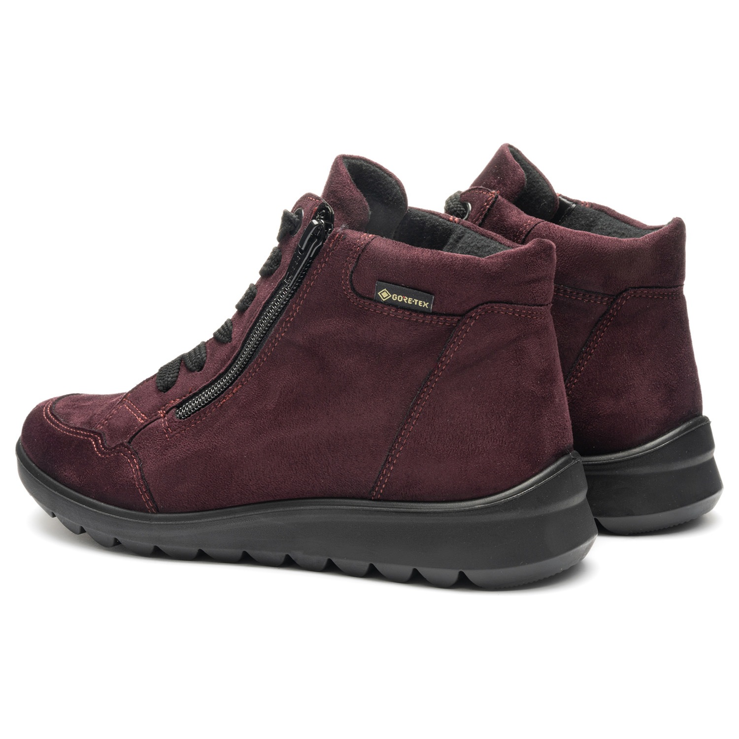 ARA Toronto Women's Lace-Up Boots Burgundy 8 3