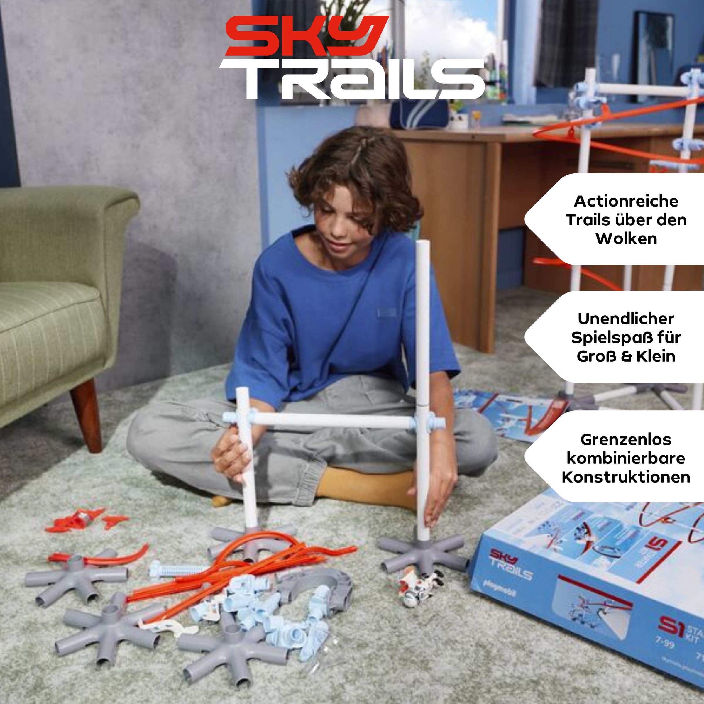 Playmobil® Konstruktions-Spielset »Construction Pack a2 (71975), Sky Trails«, (38 St.), Made in Europe