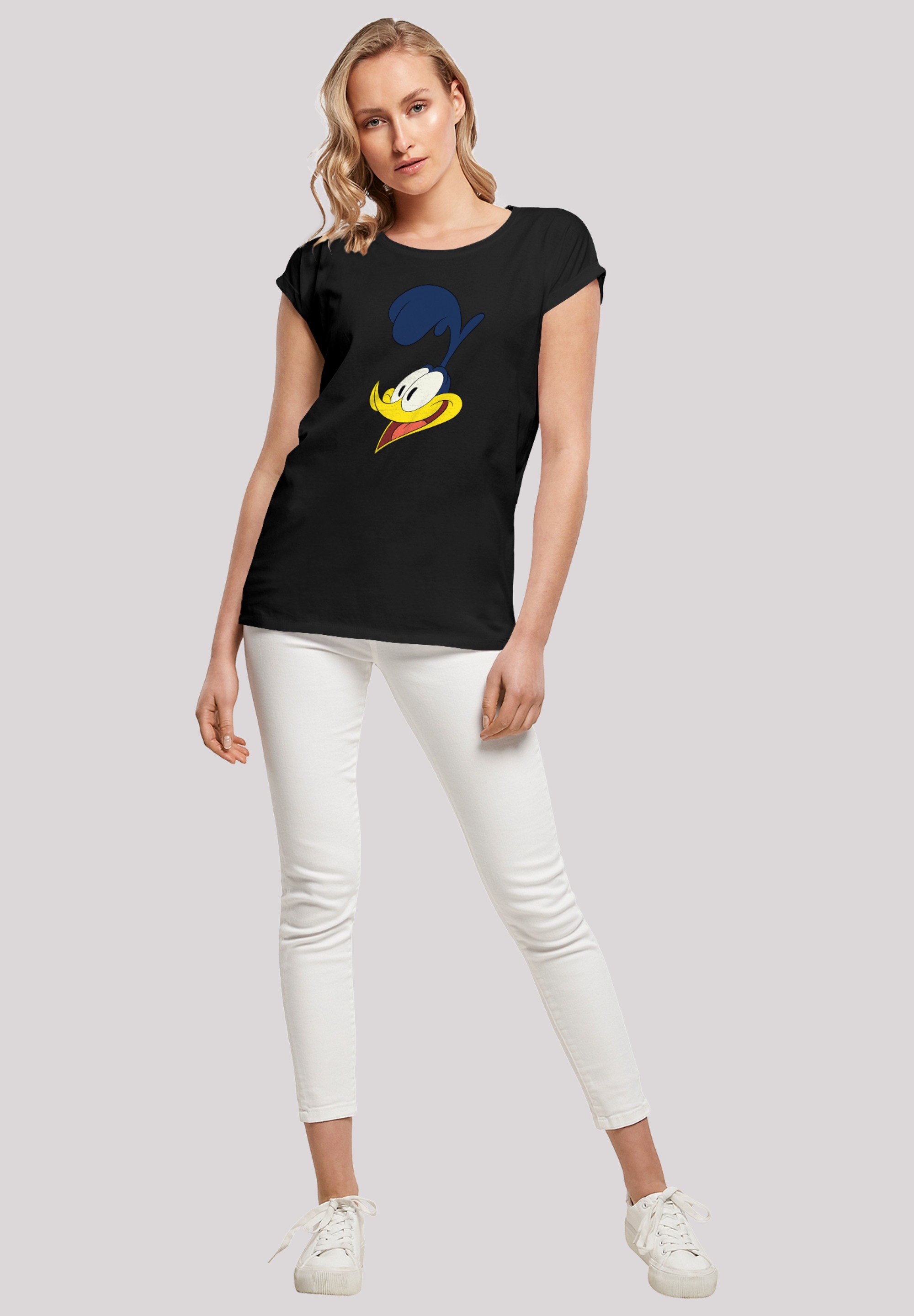 F4NT4STIC T-Shirt »Looney Tunes Road Runner Face«, Print