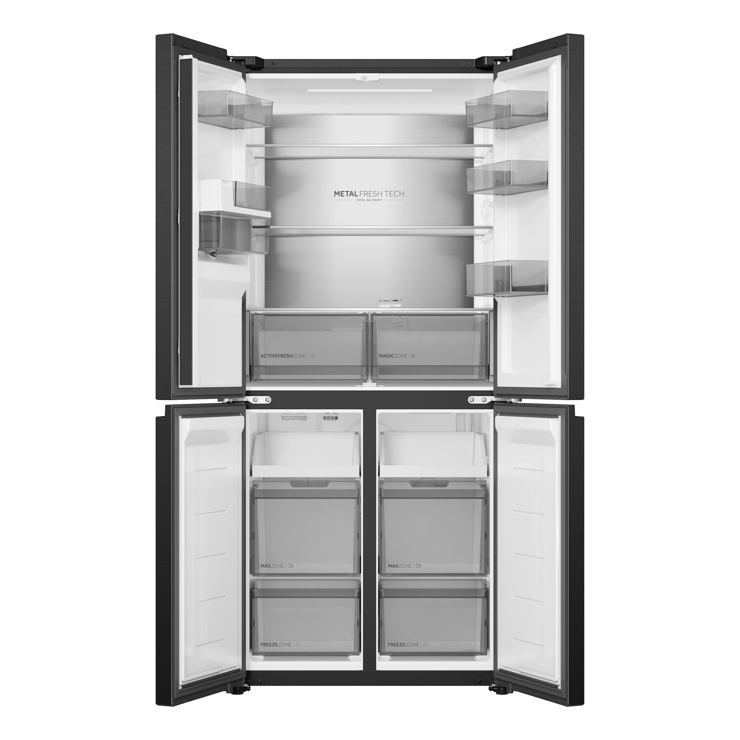 Haier Multi Door Cube 83 »HCR58S18CWMB« 185 cm hoch 83 cm breit Wasserdispenser mit Tank