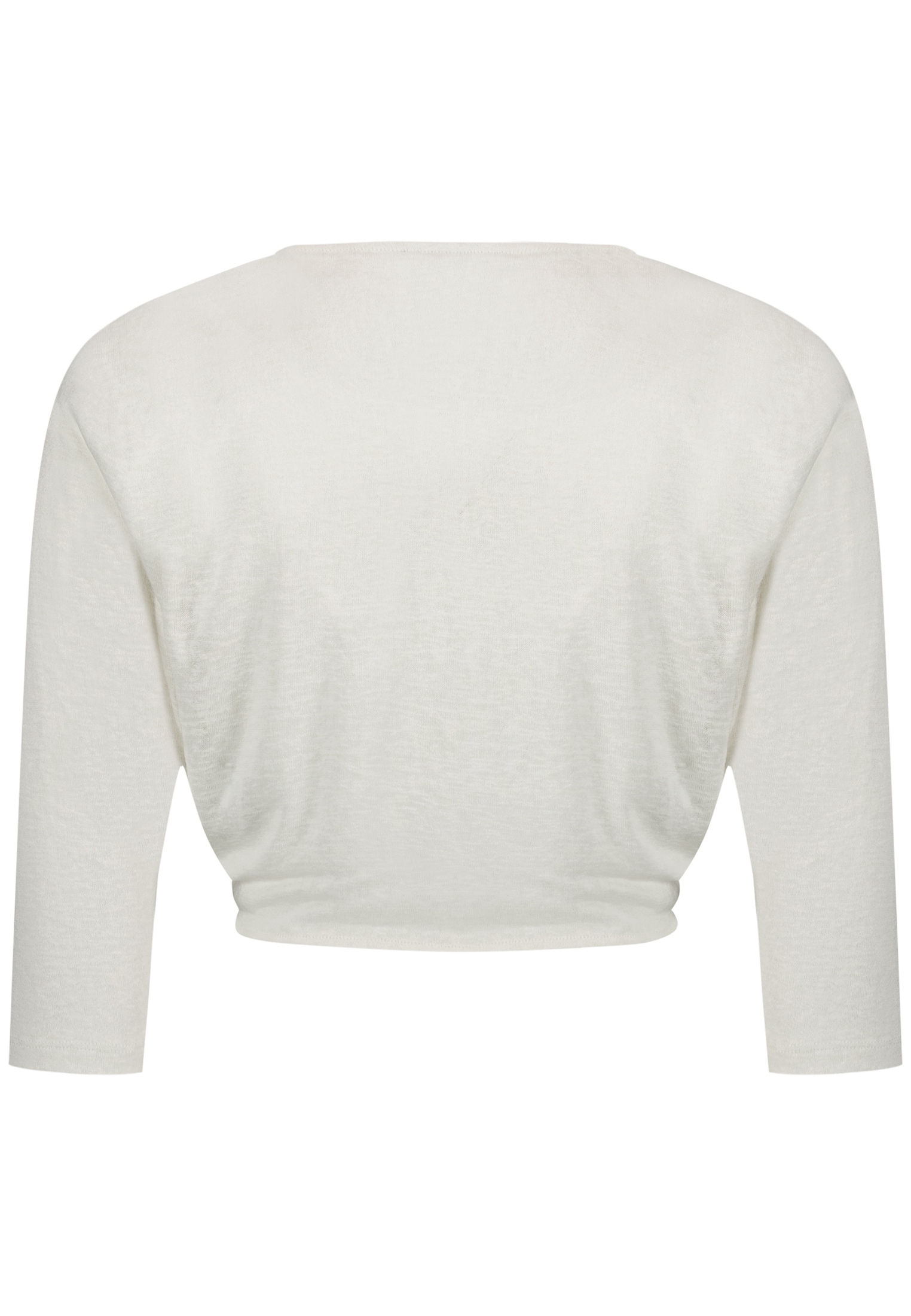 Zero Sweatjacke »Damen mit 3/4 Arm« Wickel-Design