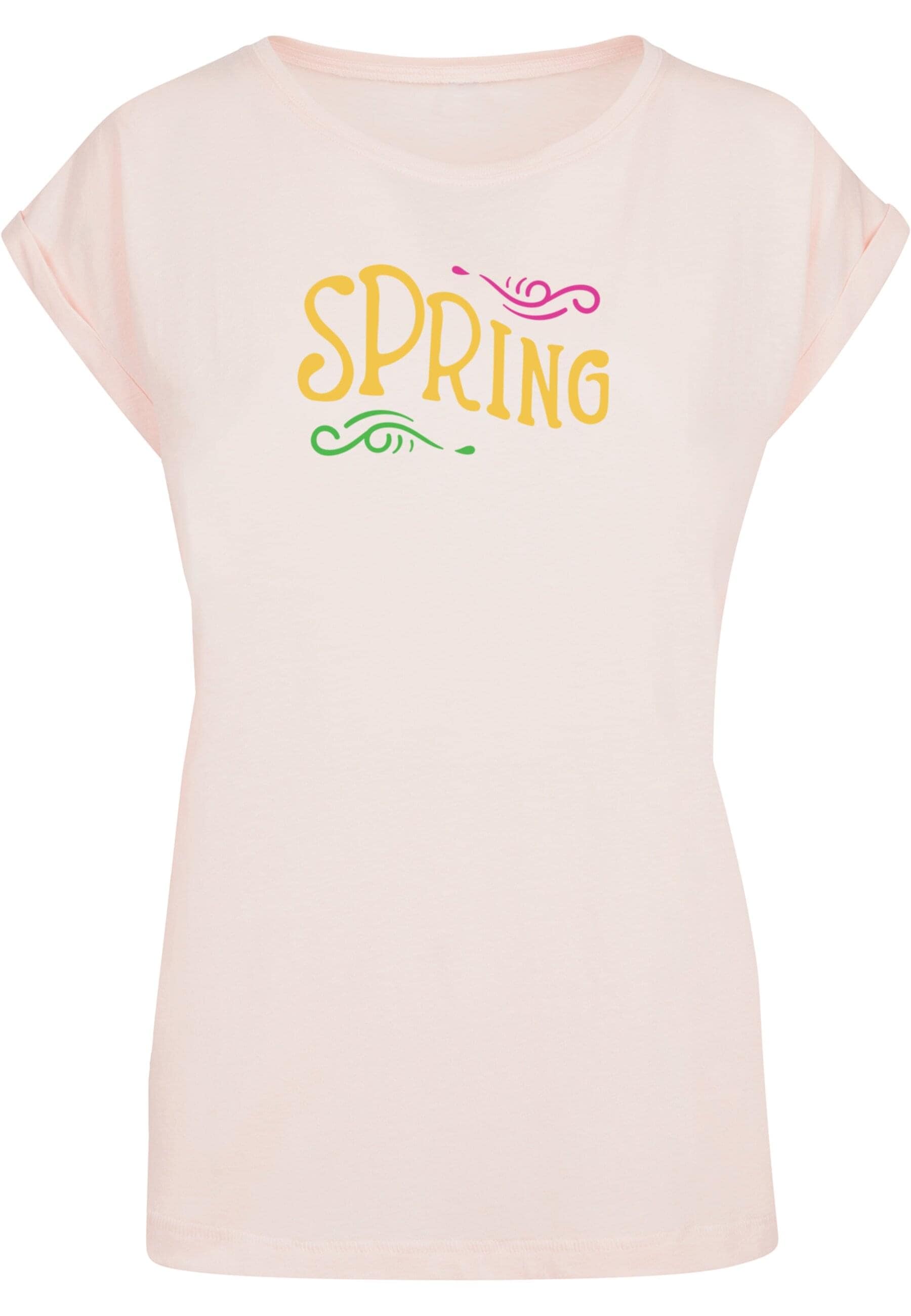 Merchcode T-Shirt "Merchcode Damen Ladies Spring text - Extended Shoulder T günstig online kaufen