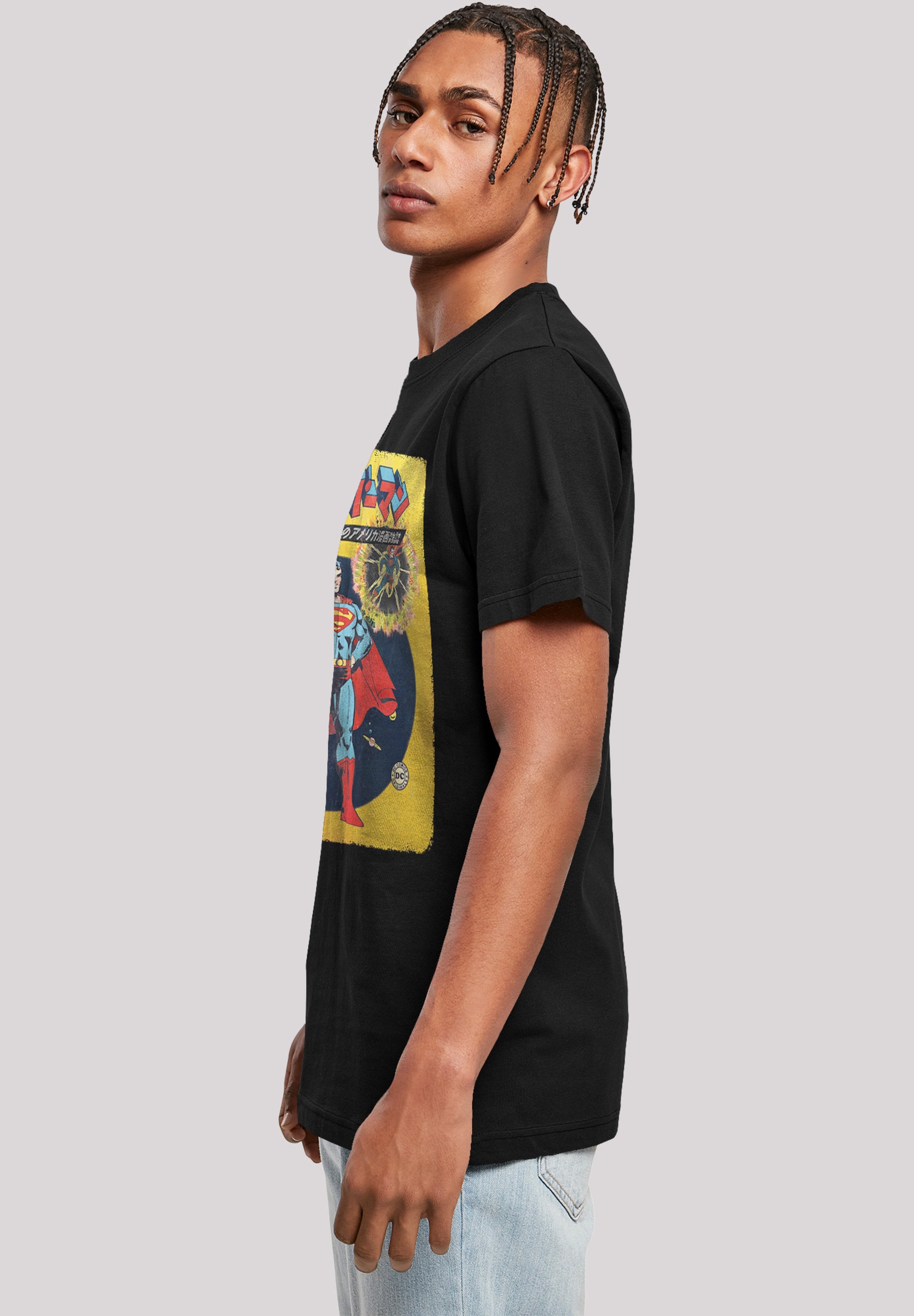 F4NT4STIC T-Shirt »DC Comics Superman International Cover«, Herren,Premium Merch,Regular-Fit,Basic,Bedruckt