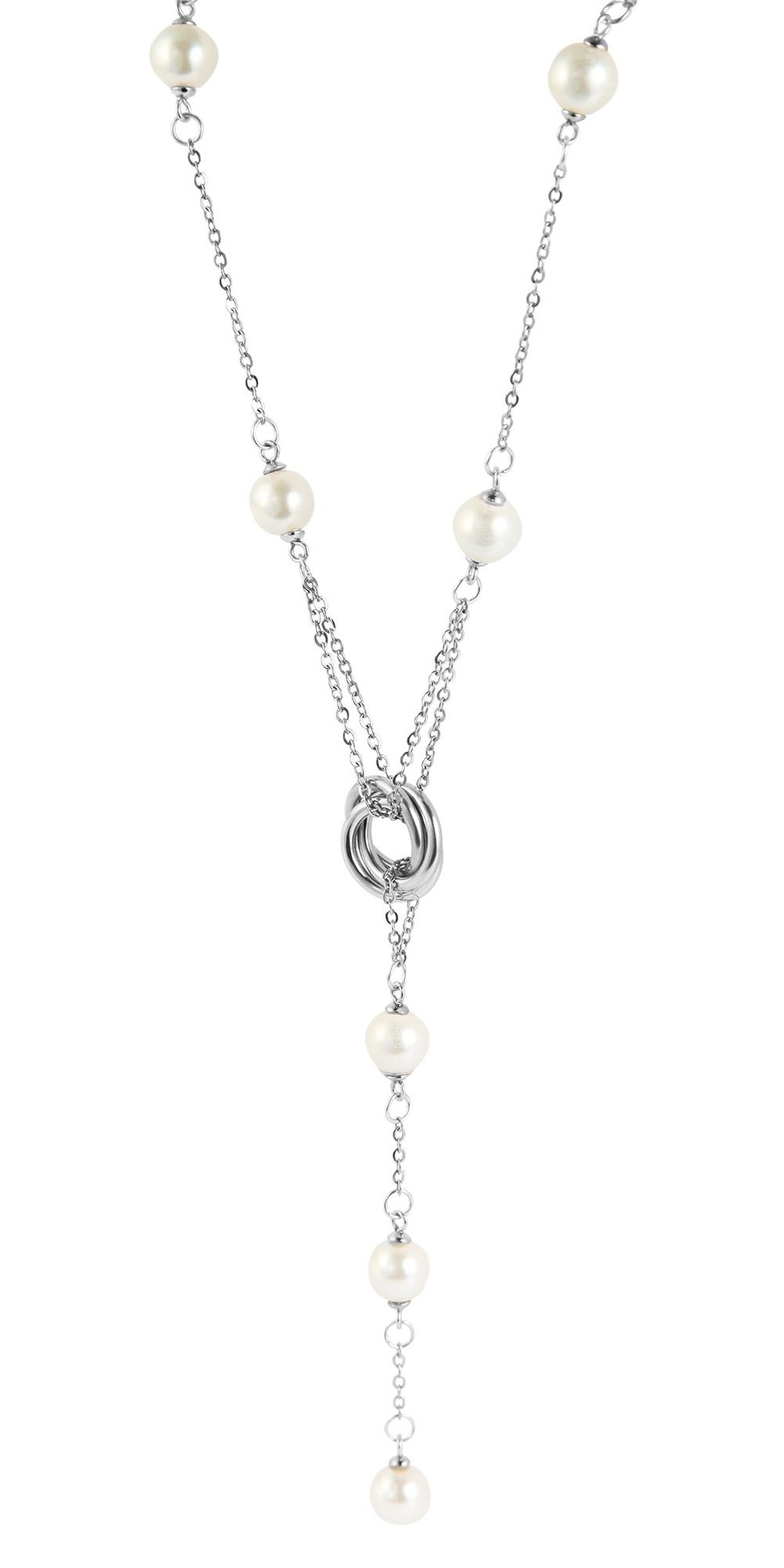 Kette ohne Anhänger ADELIA´S "Damen Halskette mit Anhänger – aus Edelstahl", silber, Halsketten, Damen, 55cm, Edelstahl, Zum Verschenken – passend für viele Anlässe 2