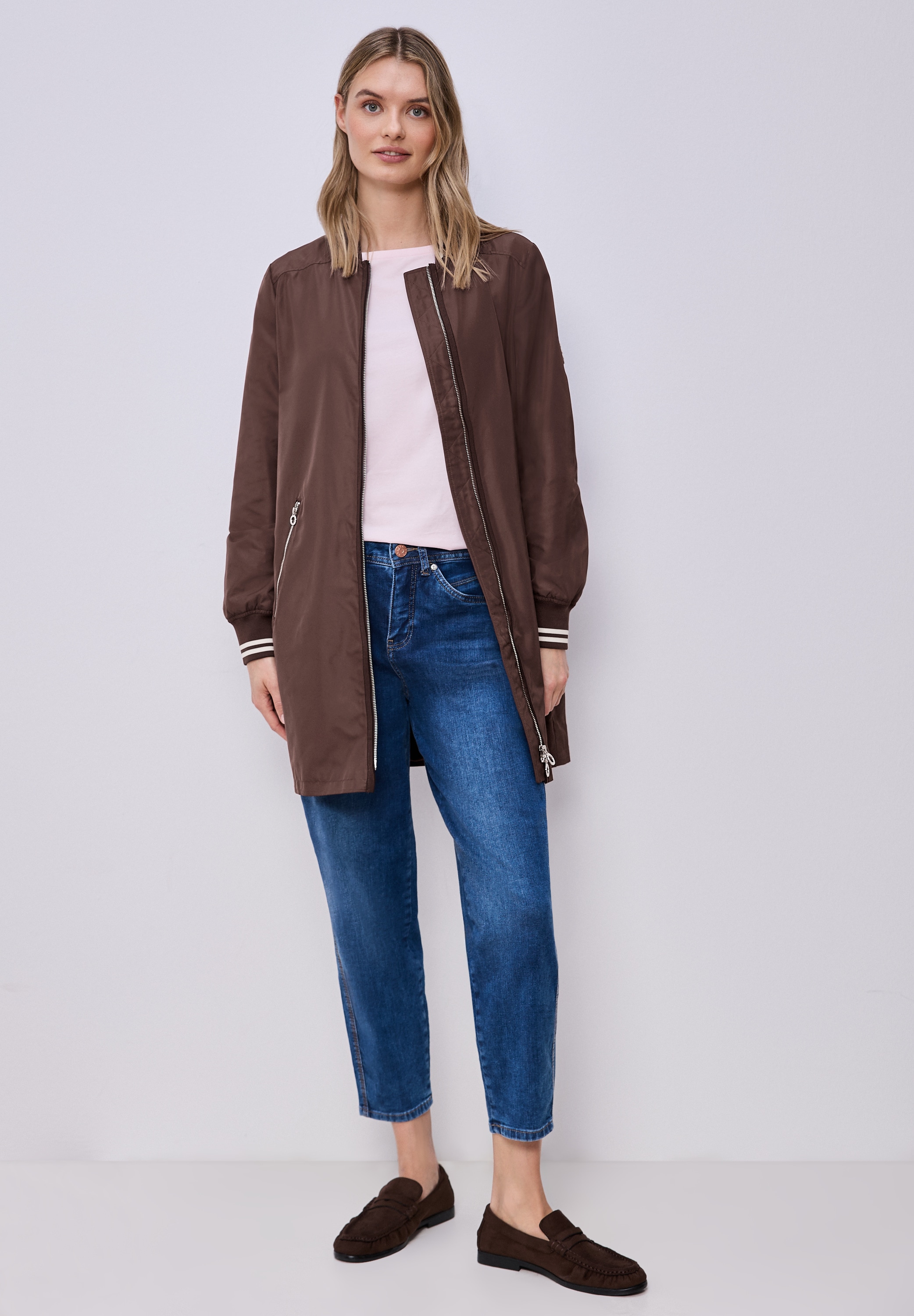 STREET ONE Blouson ohne Kapuze mit 2-Wege Reißverschluss