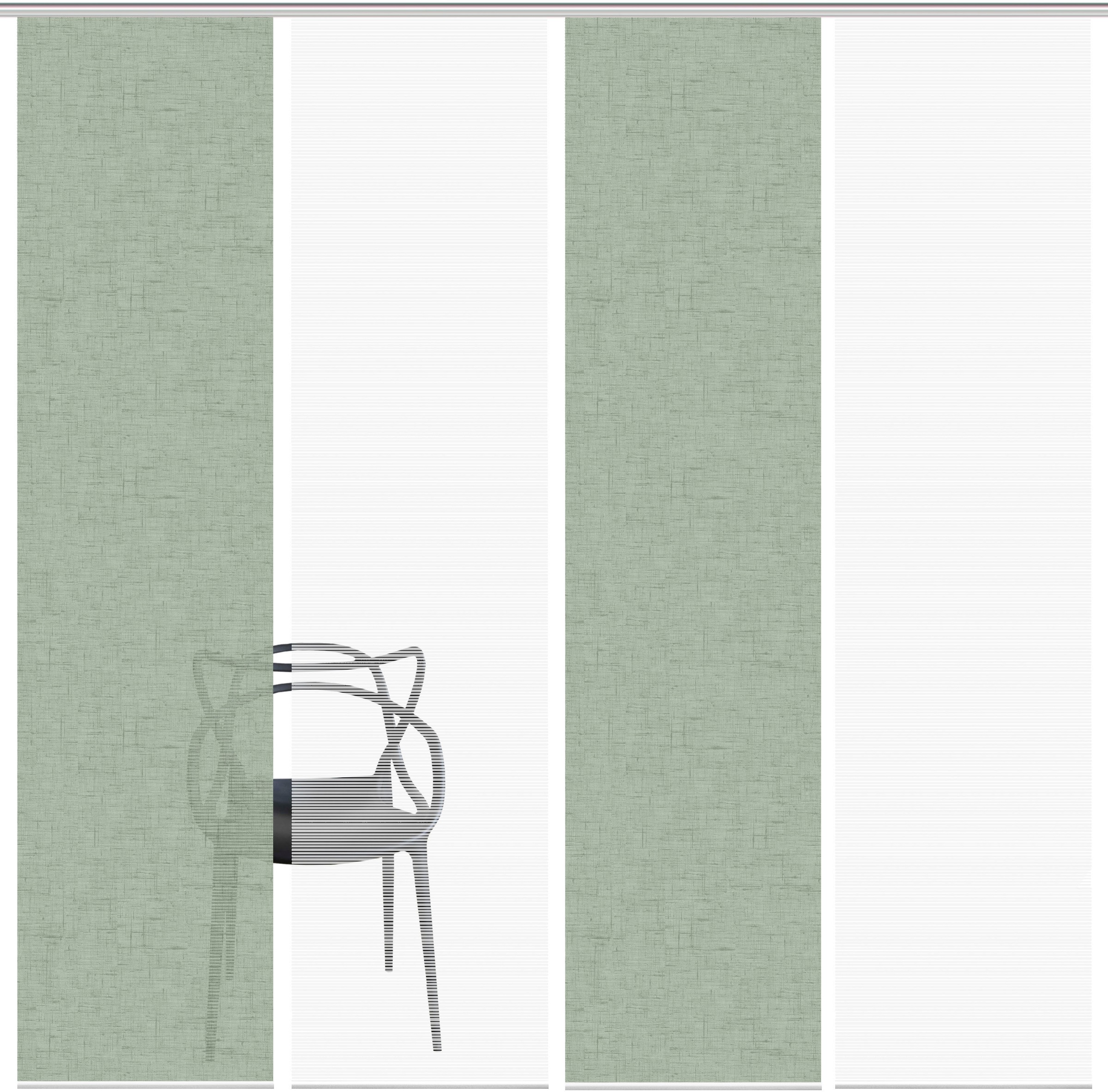 Vision S Schiebegardine »PIVE 4er SET« Paneelwagen 4 Stk. tlg. Schiebevorhang Digidruck 4er Set PIVE