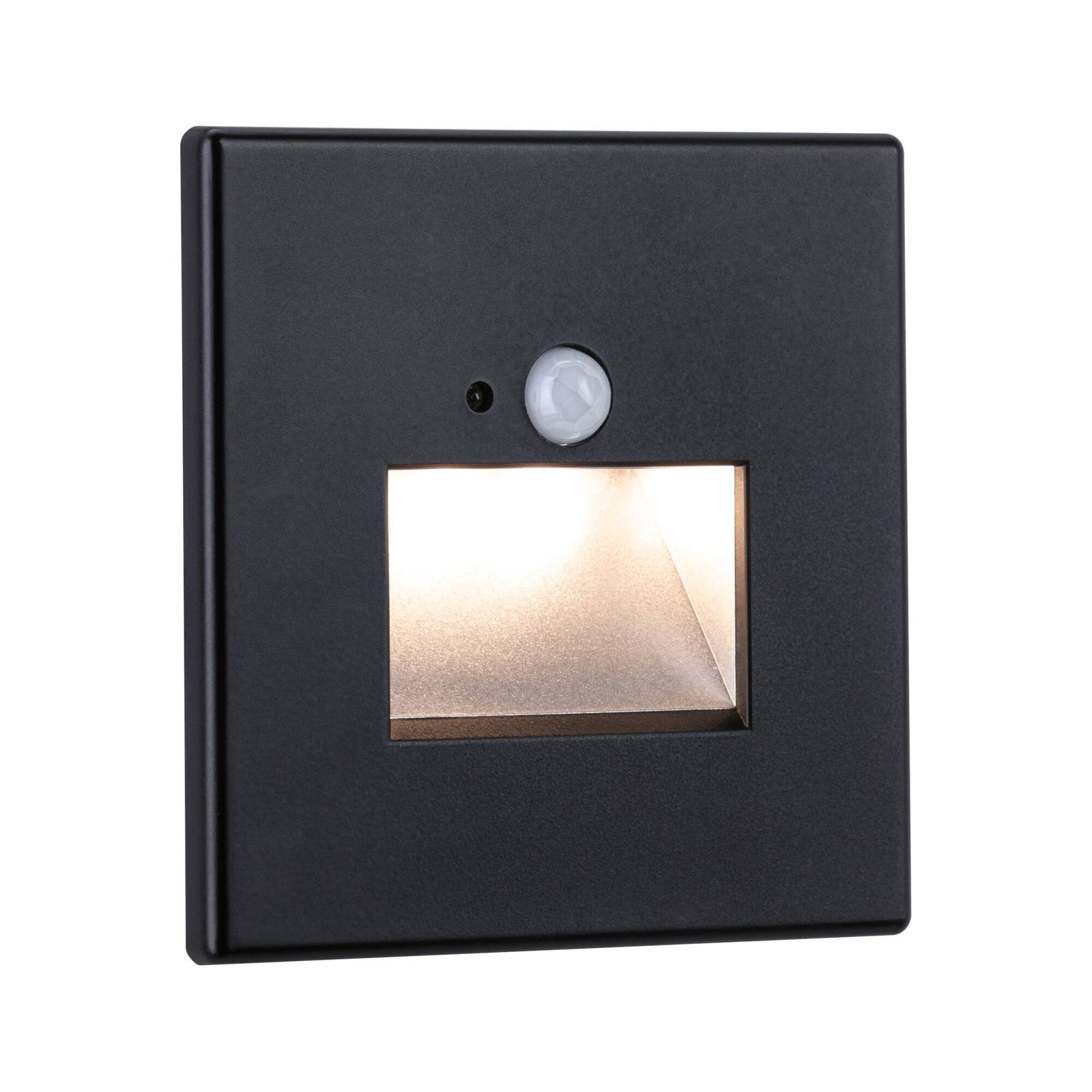 Paulmann LED Einbauleuchte »LED Wandeinbauleuchte Edge Quadro 1,2W 25lm 230V 2700K«, 1 flammig, Bewegungsmelder
