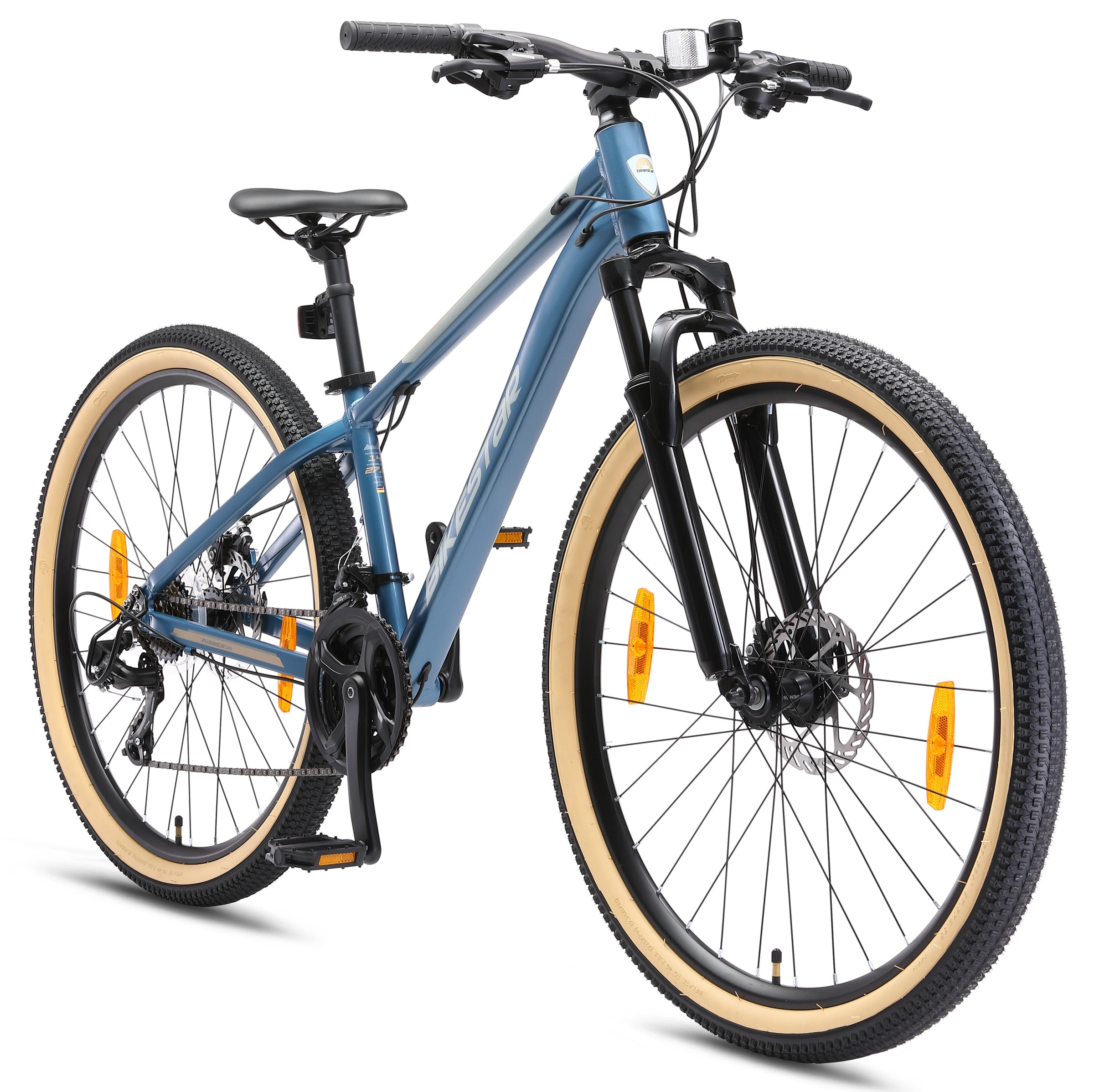 Bikestar Mountainbike 21 Gang Shimano RD-TY300 Schaltwerk Kettenschaltung für Damen und Herren, Kettenschaltung