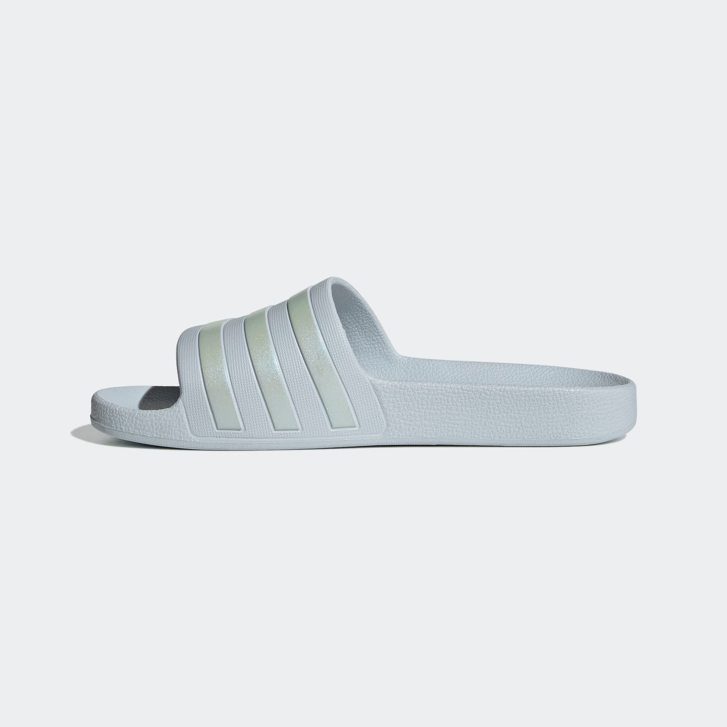 Badesandale ADIDAS SPORTSWEAR "AQUA ADILETTE", Damen, Gr. 37, blau (halo blau, halo blau, halo blau), Synthetik, Schuhe, Badelatschen 2
